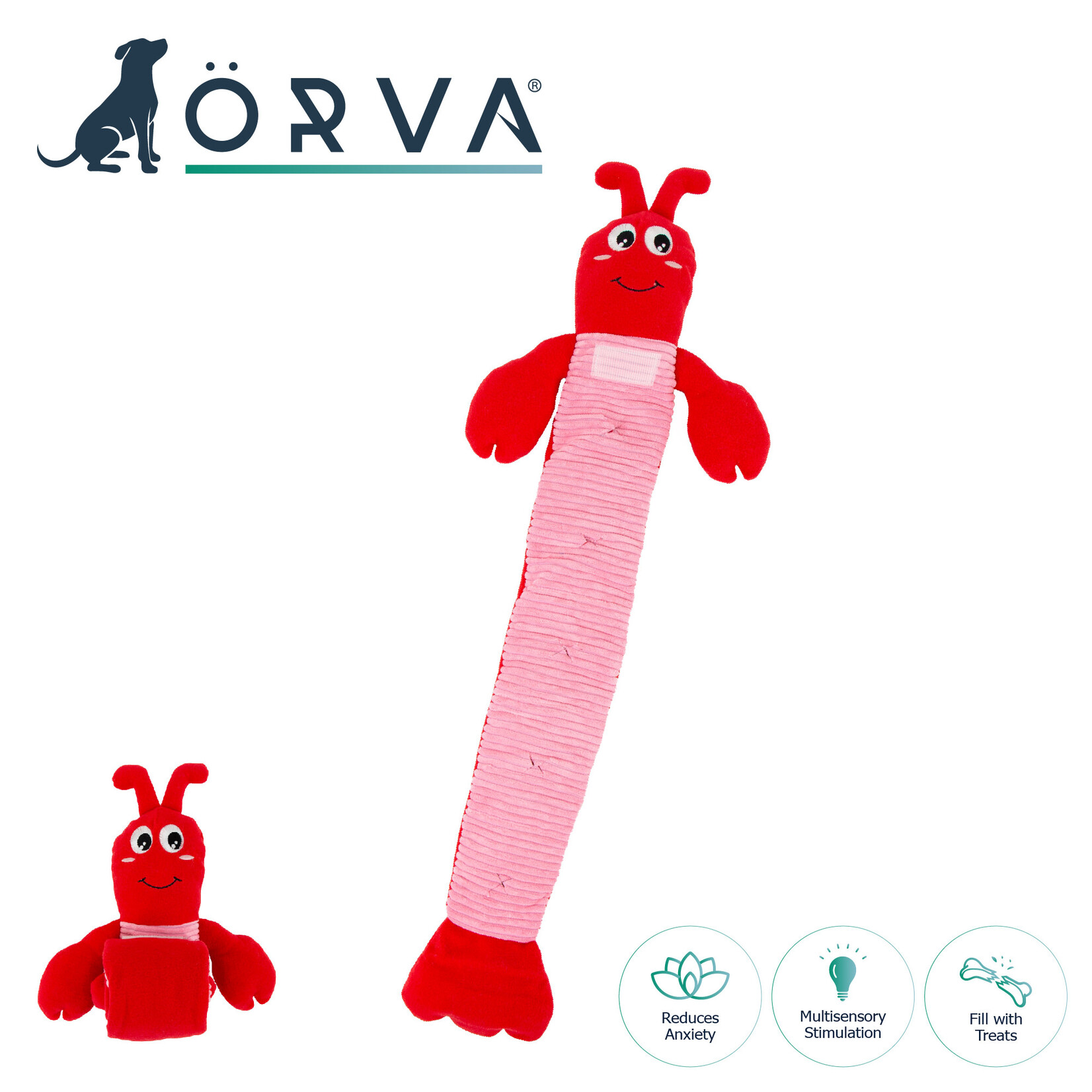 Ancol Orva Snuffle Lobster Boredom Buster Dog Toy