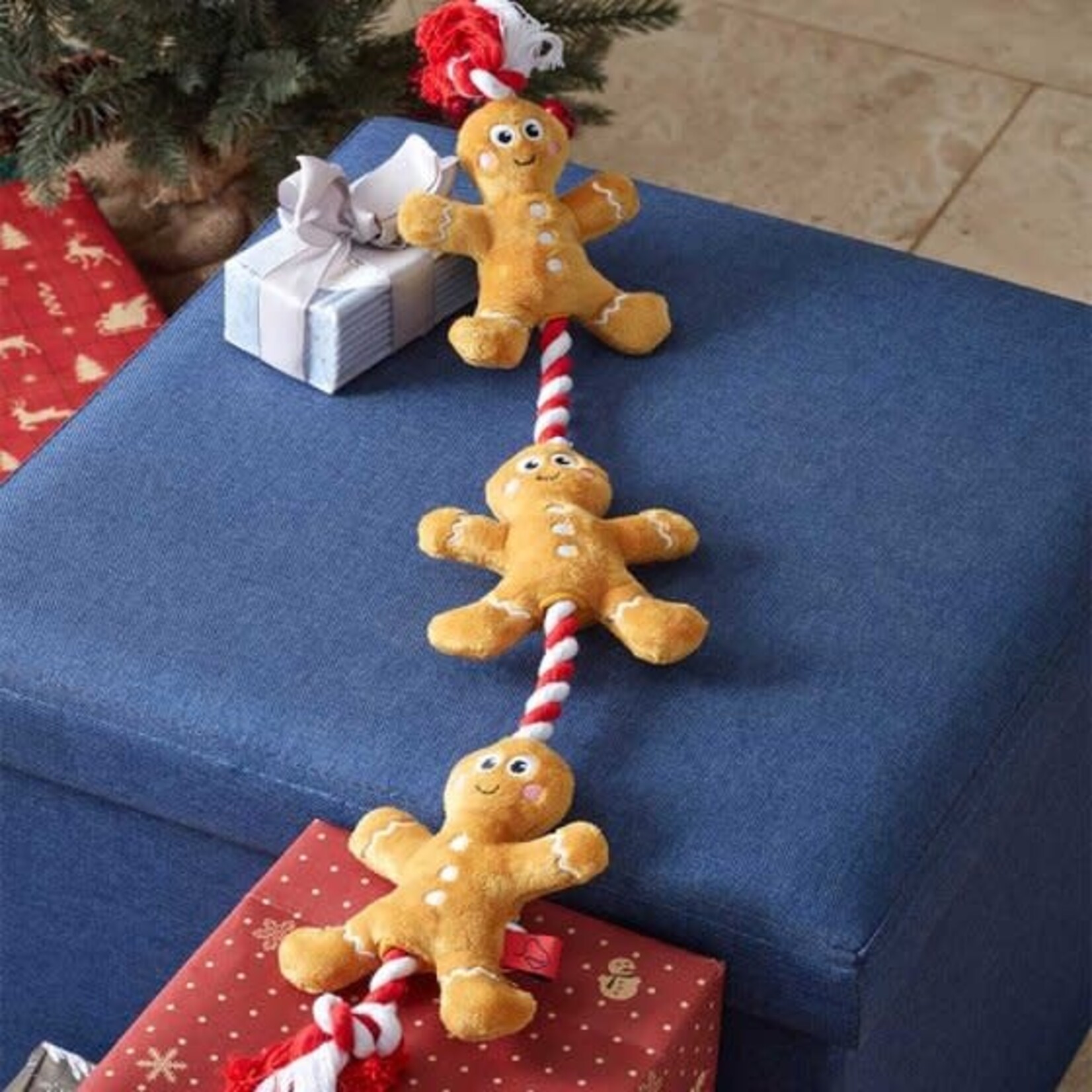 Zöon Xmas Tugga Gingerbread Rope Christmas Dog Toy