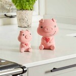 Zöon Latex Squeaky Piggie Squeaky Farmyard Dog Toy, Large