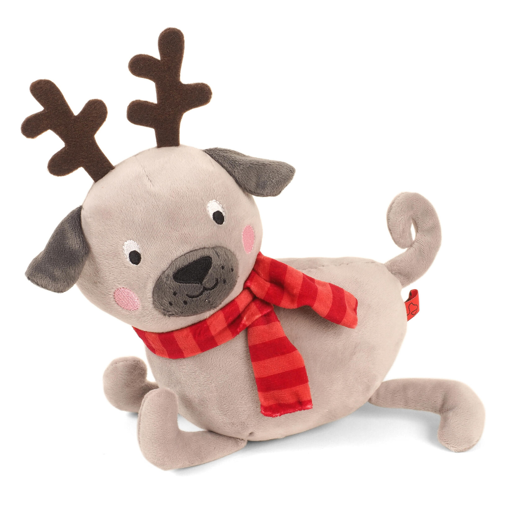 Zöon Christmas Percy Pug PlayPal Plush Dog Toy