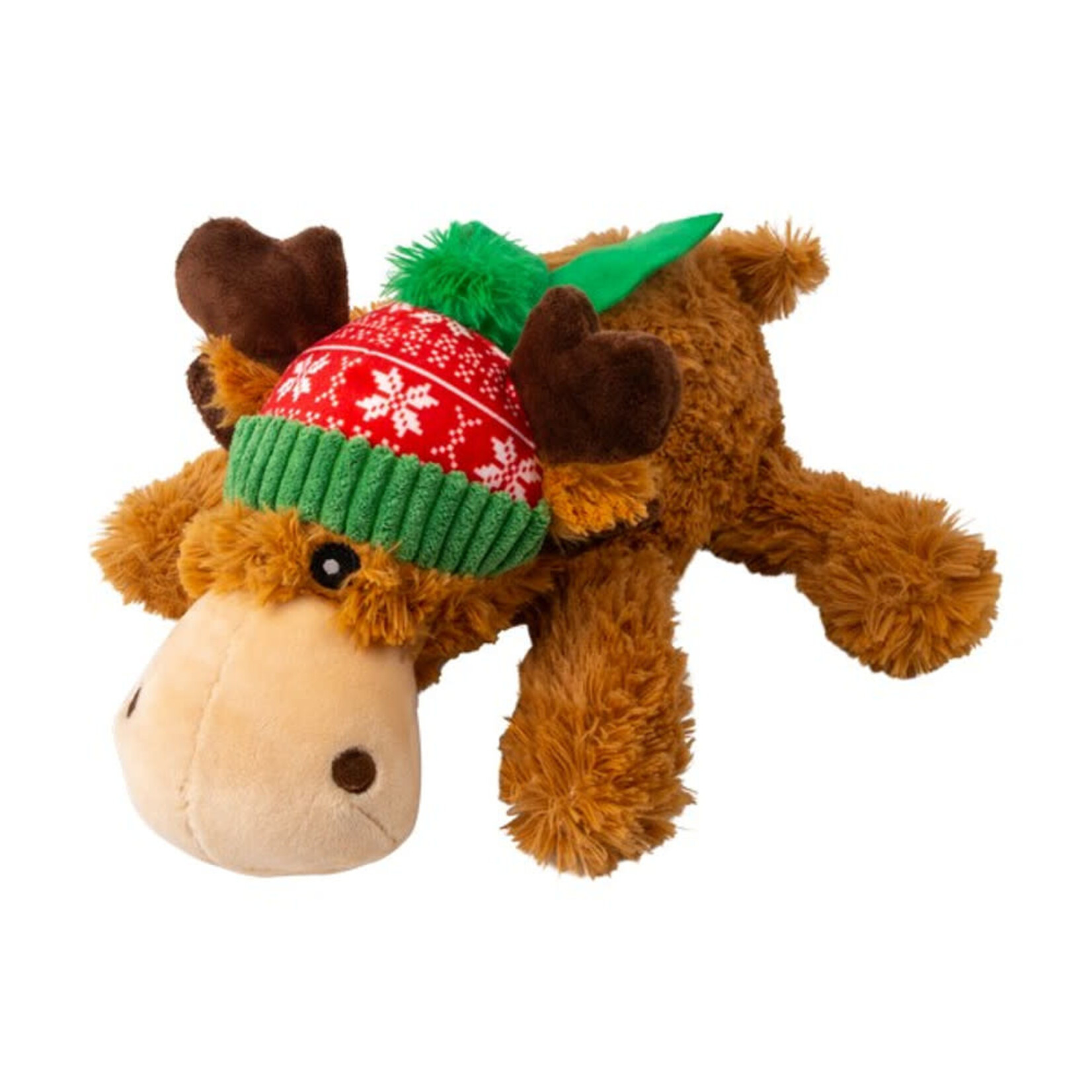 KONG Holiday/Christmas Cozie Reindeer Plush Dog Toy, Medium