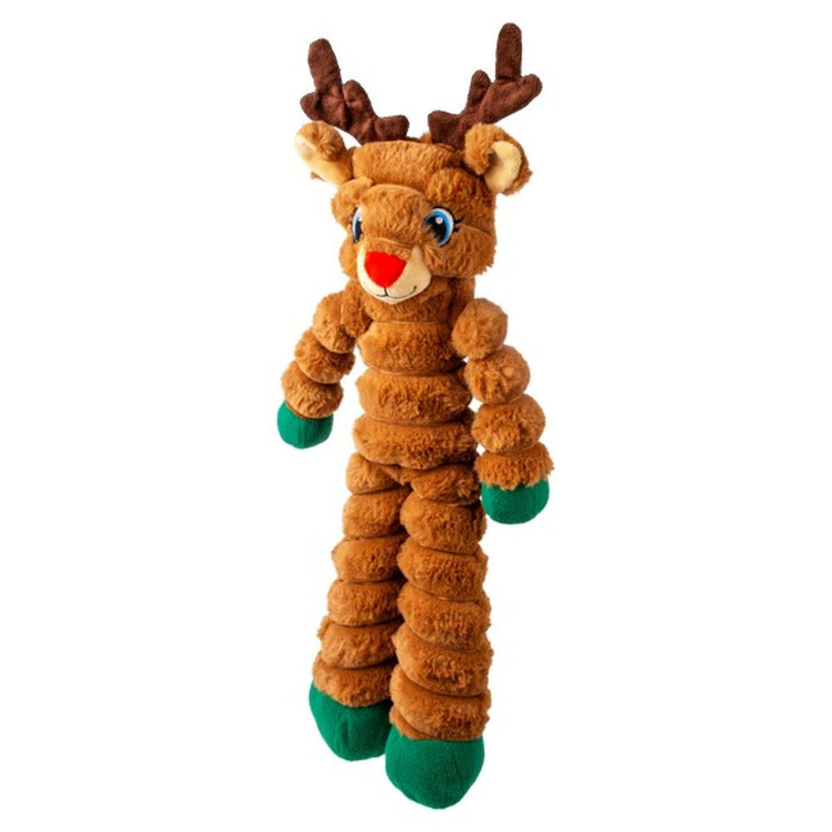 KONG Holiday Christmas Shakers Crumples Reindeer Dog Toy, X Large