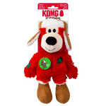 KONG Holiday/Christmas Wild Knots Bear Soft Dog Toy, Medium to Large