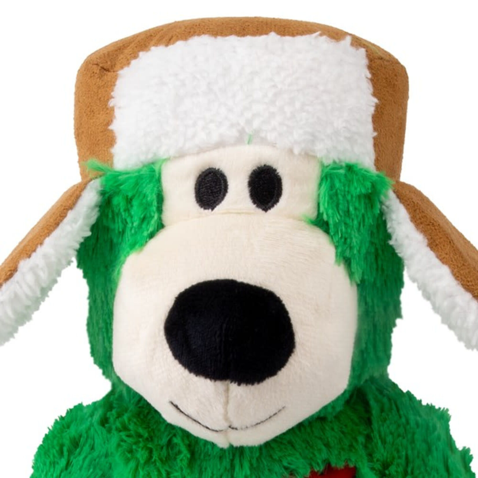 KONG Holiday/Christmas Wild Knots Bear Soft Dog Toy, Small to Medium