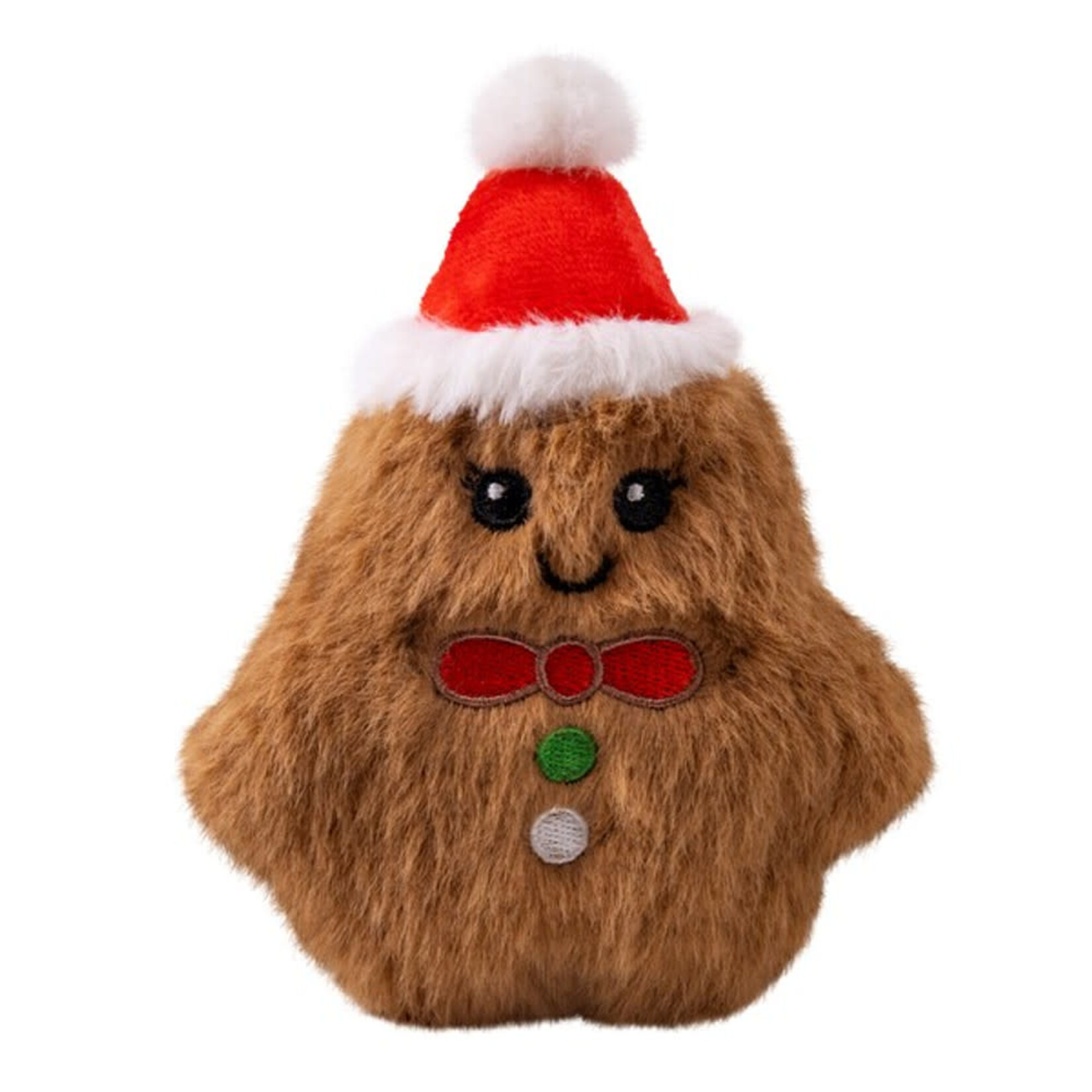KONG Holiday/Christmas Snuzzles Mini Gingerbread Dog Toy, XS