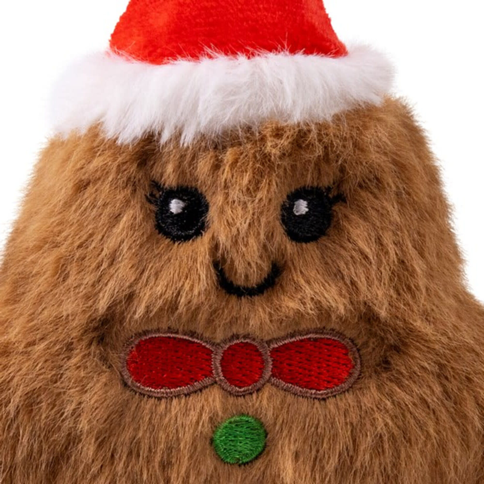 KONG Holiday/Christmas Snuzzles Mini Gingerbread Dog Toy, XS