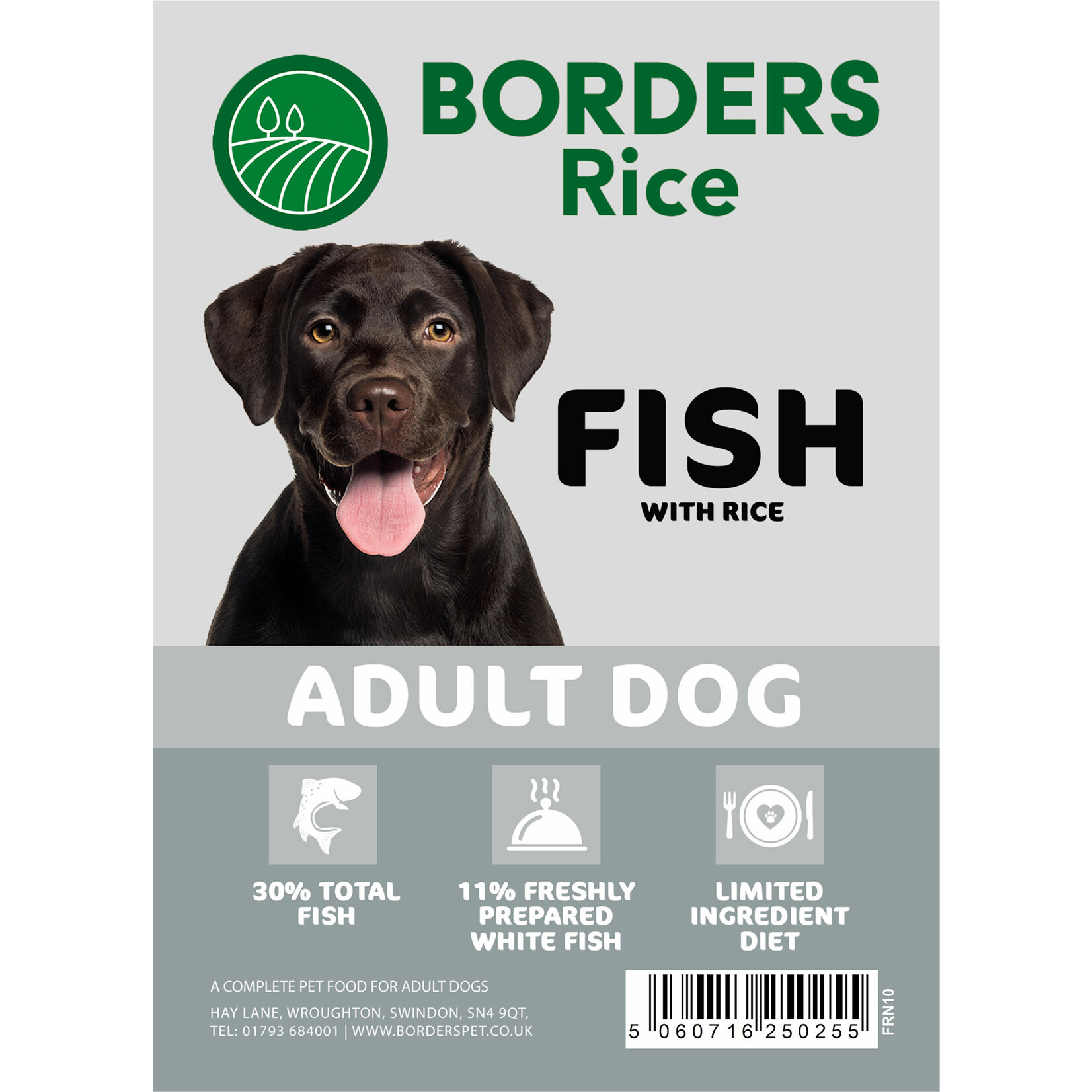 Borders Rice Adult Dog Dry Food with Fish & Rice