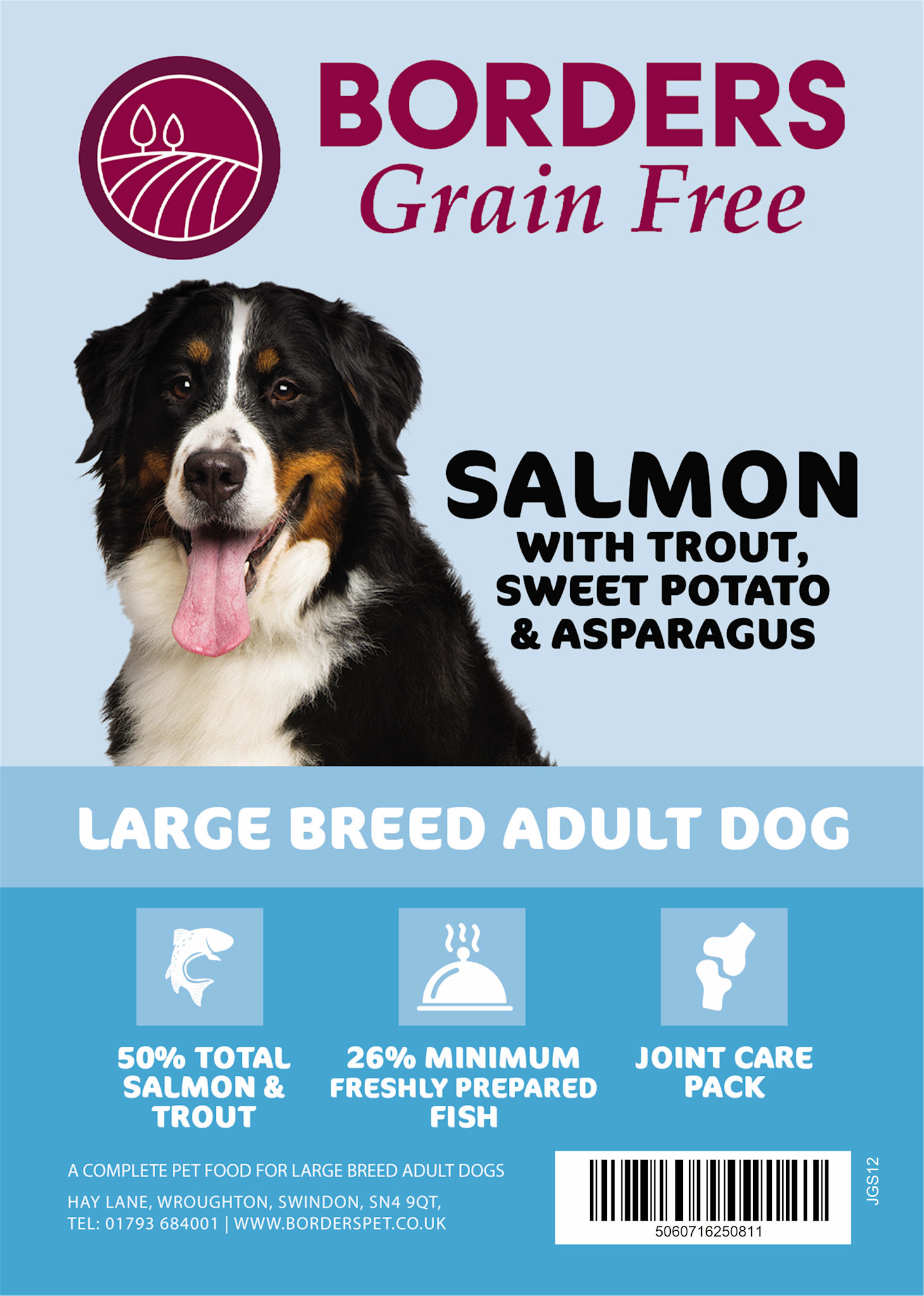 Visual Reference: Grain Free Adult Large Breed Dog Dry Food With Salmon