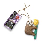 Green and Wild's Sally Sloth Cat Toy with Catnip