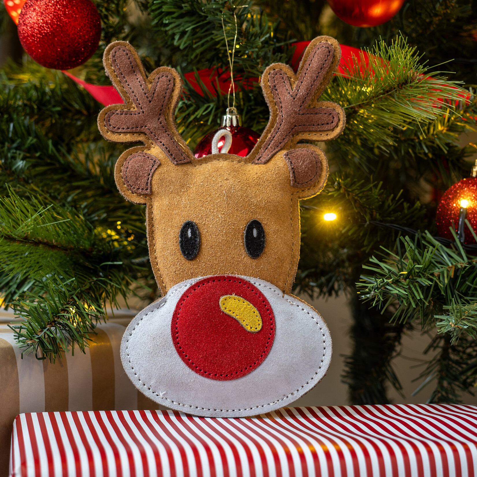 Zöon LederBlitzen Tough Christmas Dog Toy