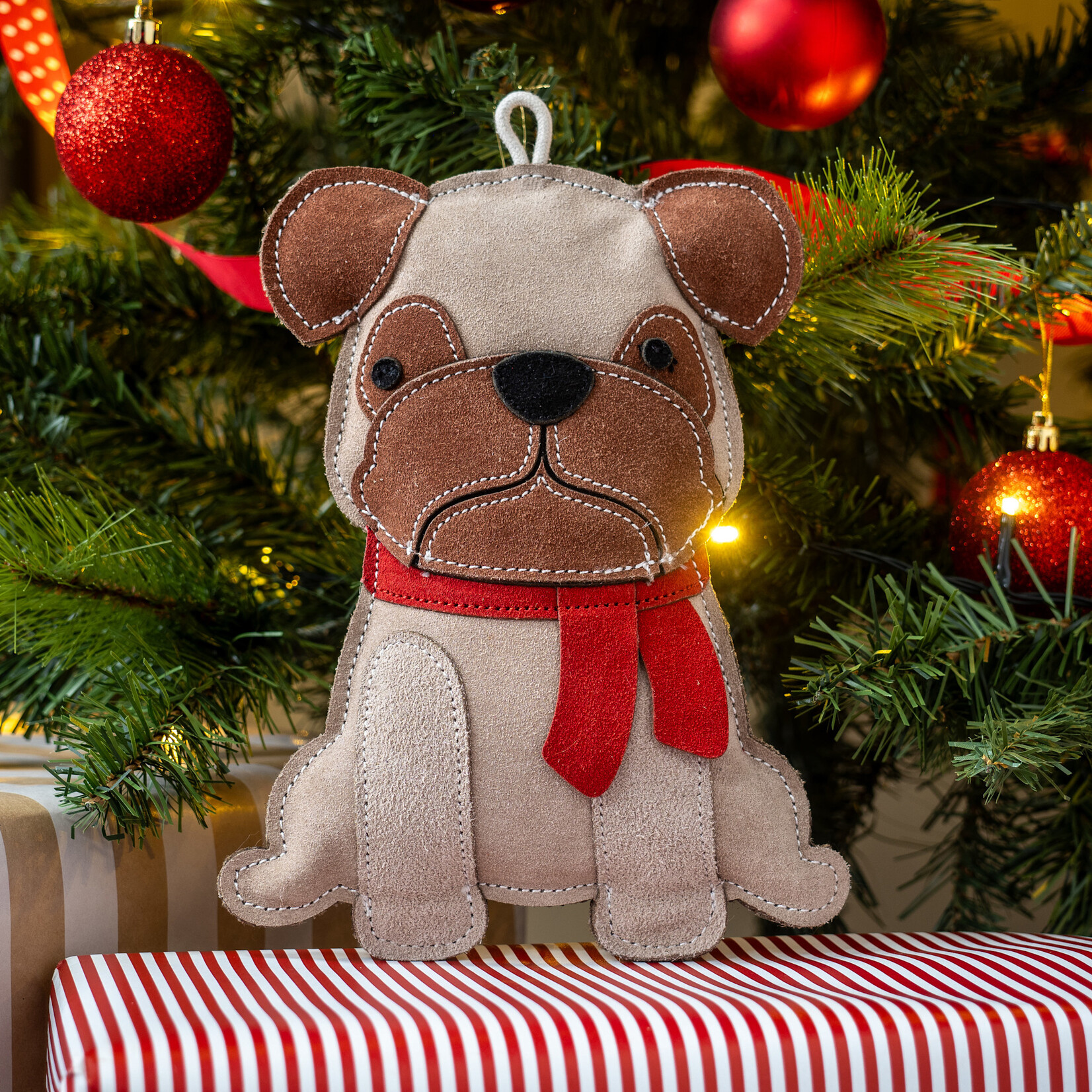 Zöon LederHund Tough Christmas Dog Toy