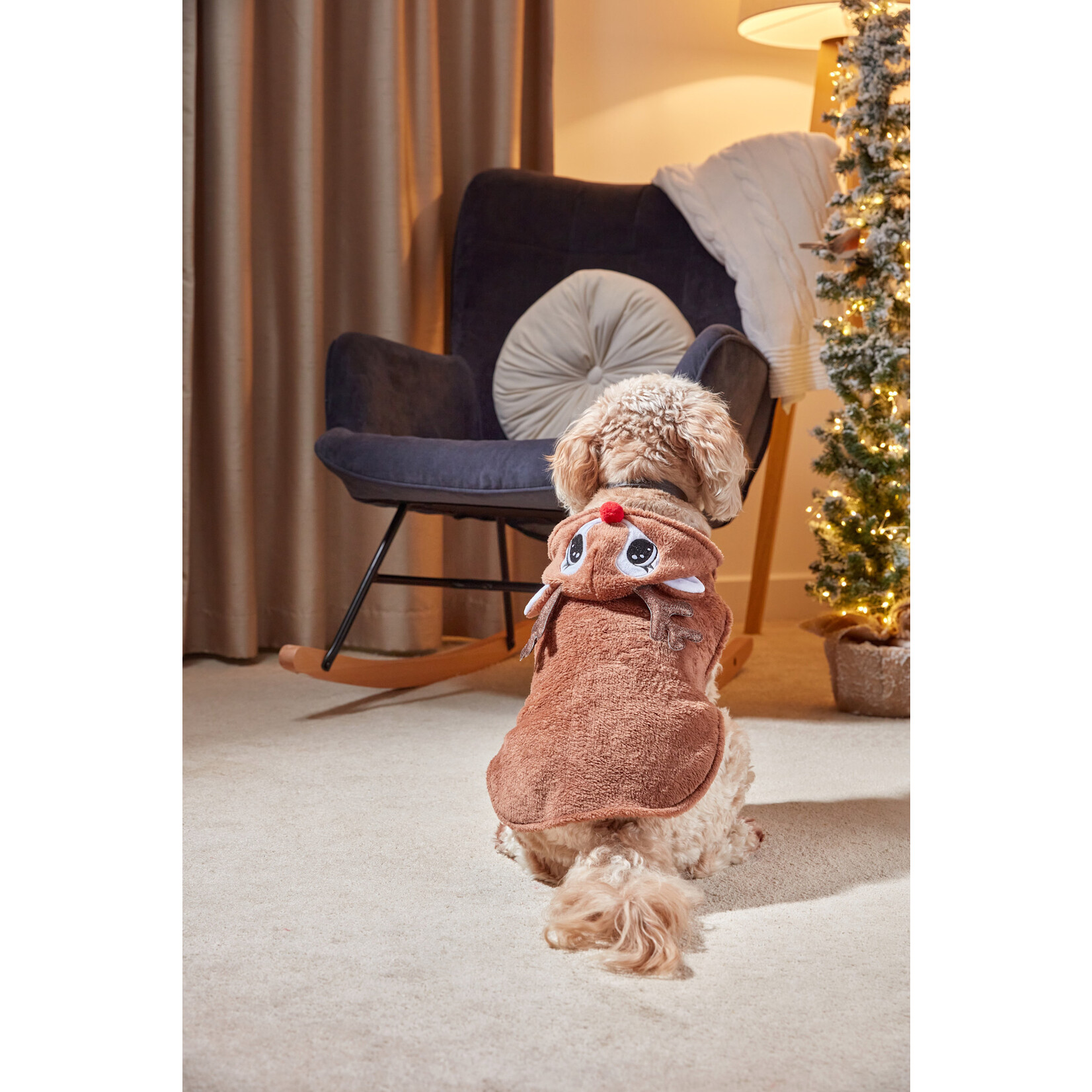 Zöon Christmas Rudy Reindeer Hoodie Dog Jumper
