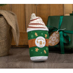 Ancol Gingerbread Latte Crinkly Squeaky Christmas Dog Toy