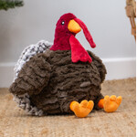 Ancol Tina Turkey Squeaky Plush Christmas Dog Toy