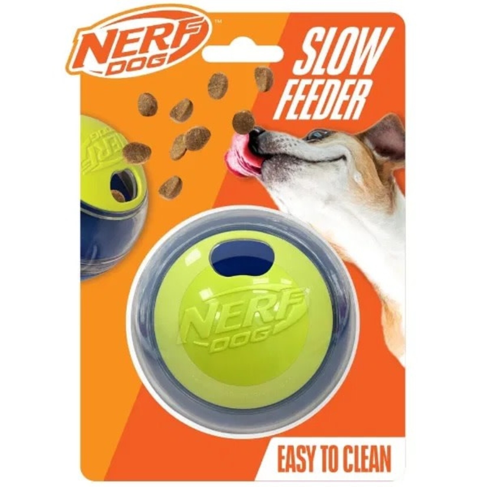 Nerf Puzzle Slow Feeder Ball Dog Toy, 9cm