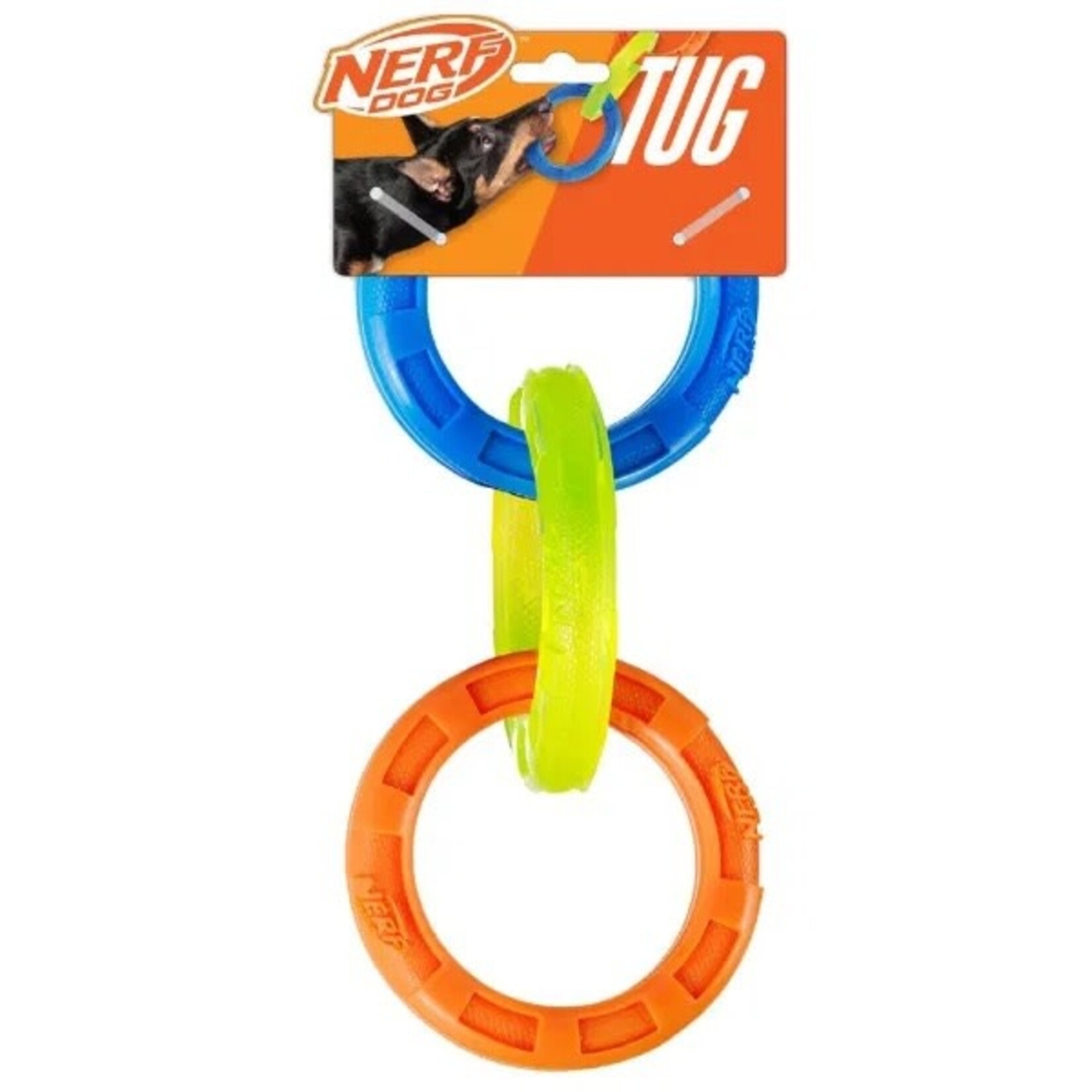 Nerf TPR 3-Ring Tug Dog Toy, 27cm