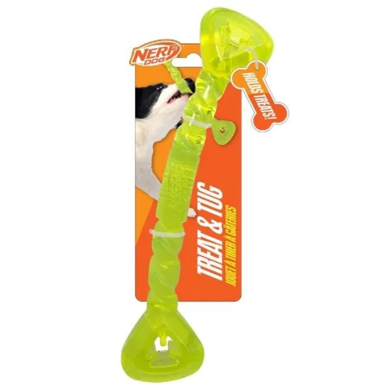 Nerf TPR Treat & Tug Bone Dog Toy, 28cm