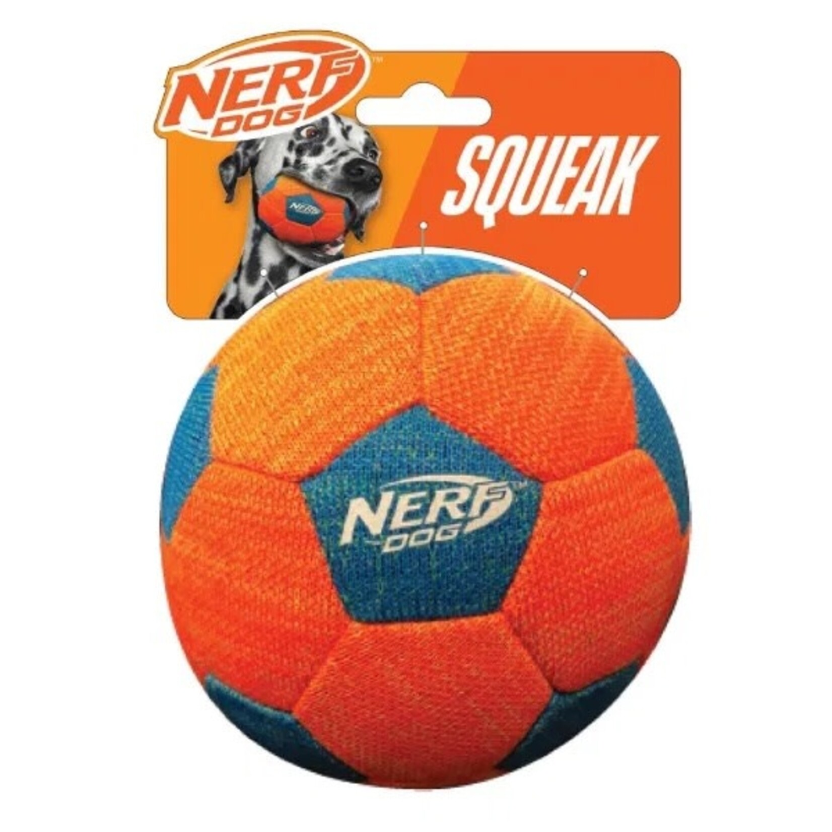 Nerf X-Weave Soccer Squeak Ball Dog Toy, 13cm