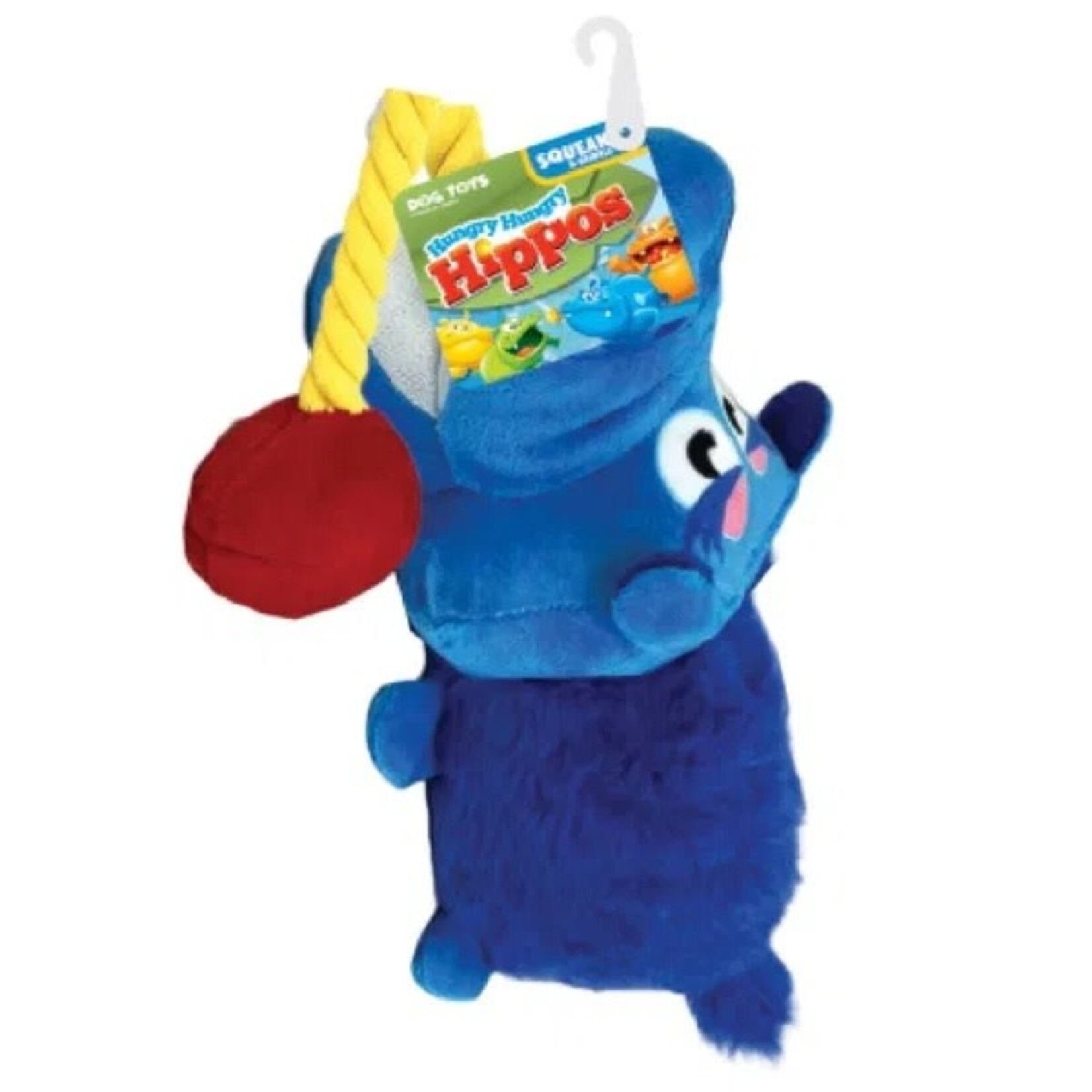 Hasbro Hungry Hungry Hippos Squeak & Tug Plush Dog Toy, 43cm