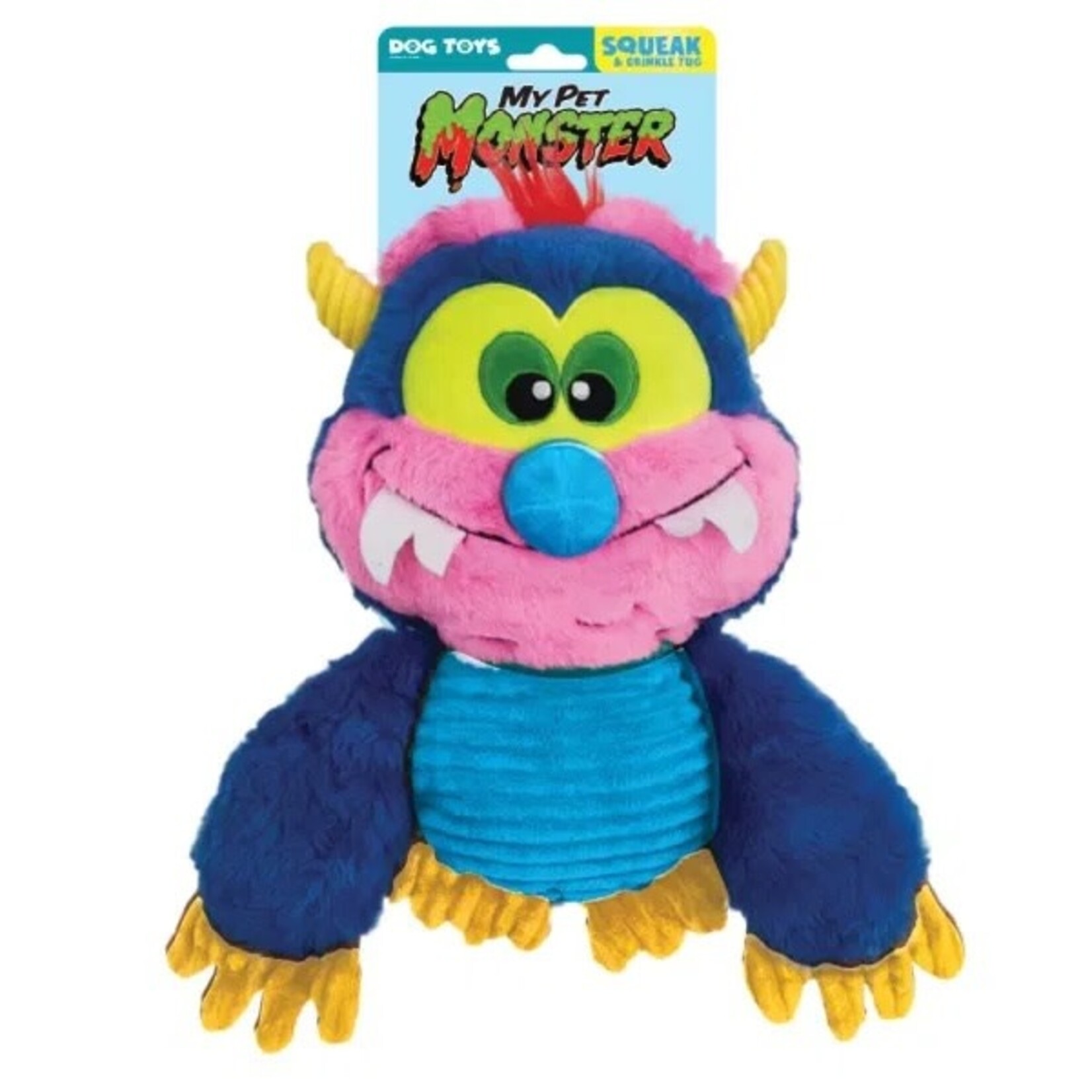 Hasbro My Pet Monster Squeak and Crunch Plush Dog Toy, 25cm