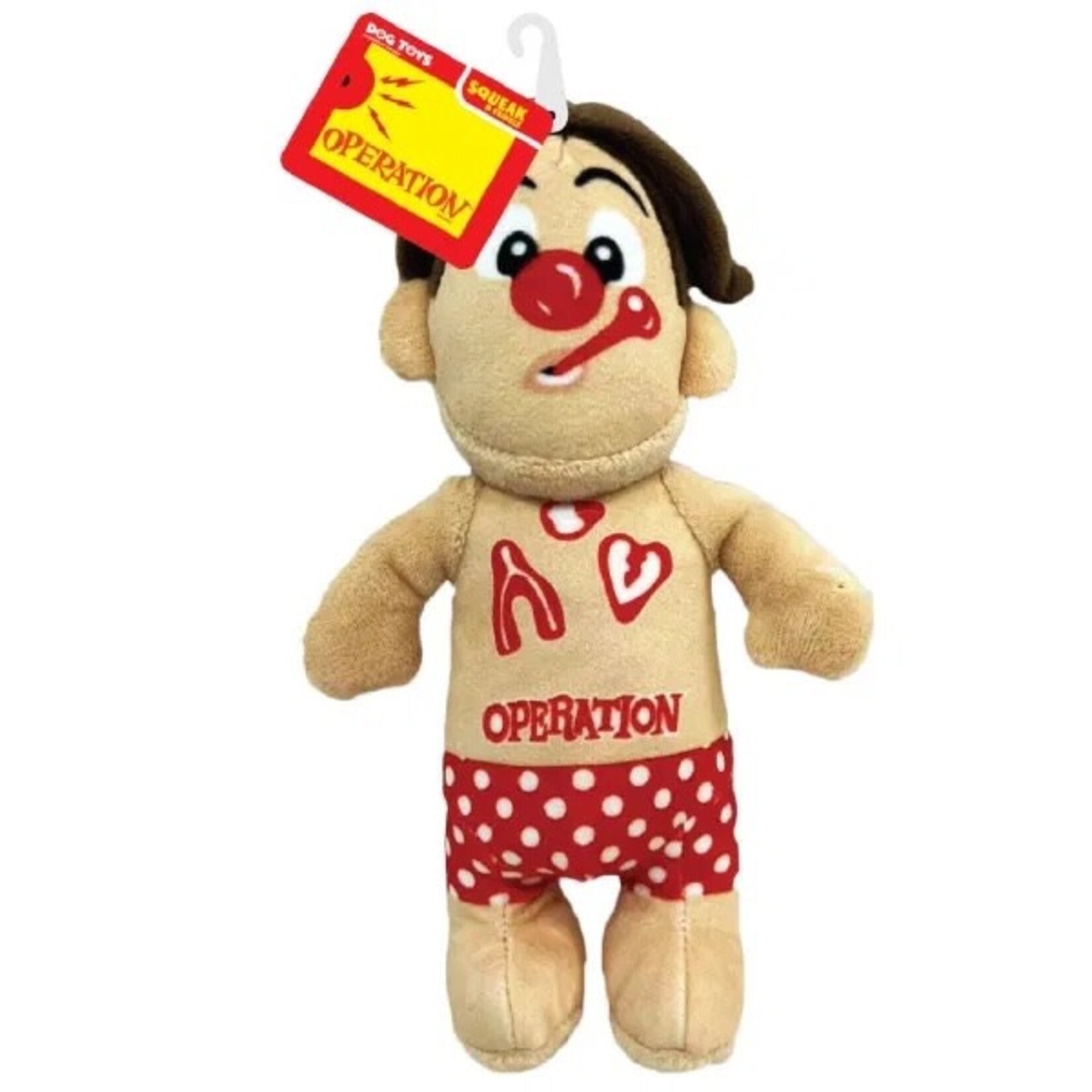 Hasbro Operation Squeak & Crinkle Cavity Sam Dog Toy, 25cm