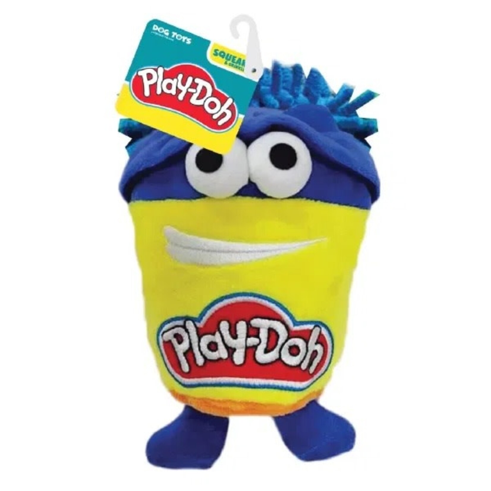 Hasbro Play-Doh Do-Doh Squeak and Crinkle Plush Dog Toy, 18cm