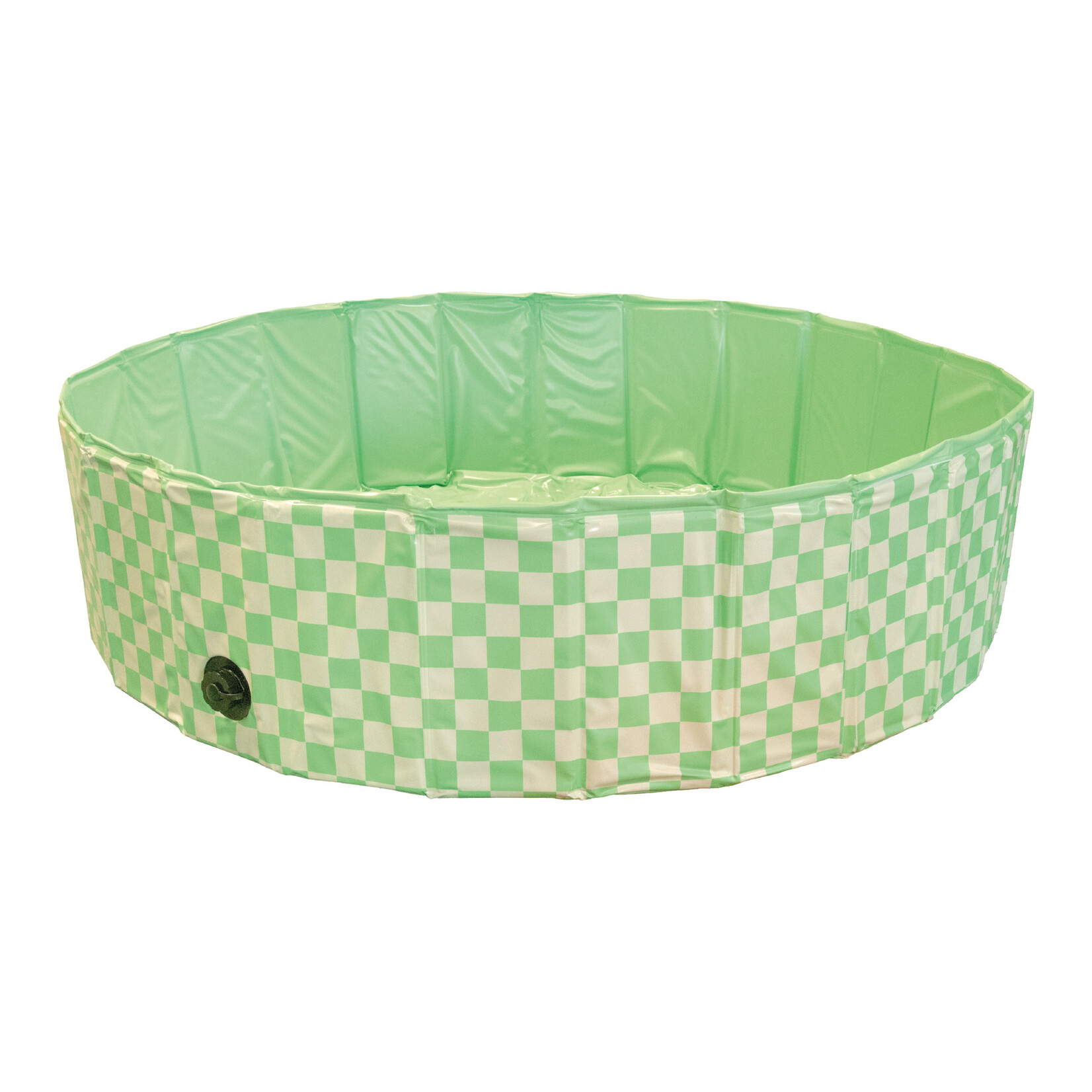 Rosewood Green Checkered Dog Paddling Pool, Medium 120cm