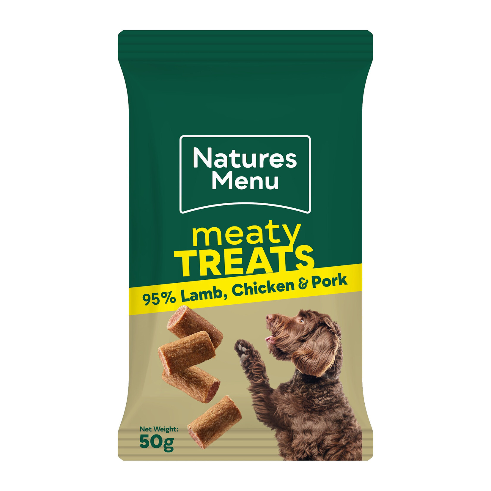 Natures Menu Adult Dog Meaty Treats Lamb, Chicken & Pork, 50g