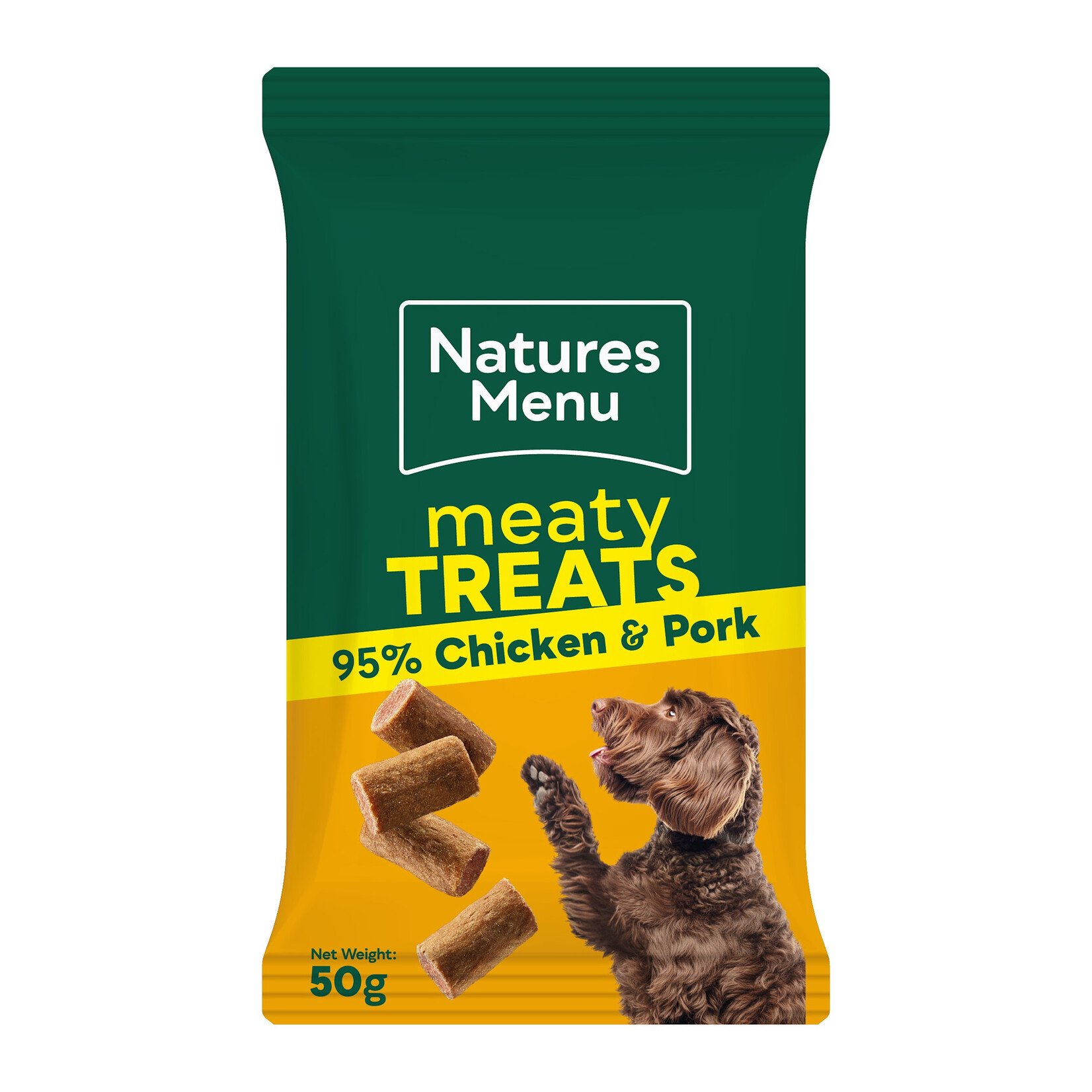 Natures Menu Adult Dog Meaty Treats Chicken & Pork, 50g