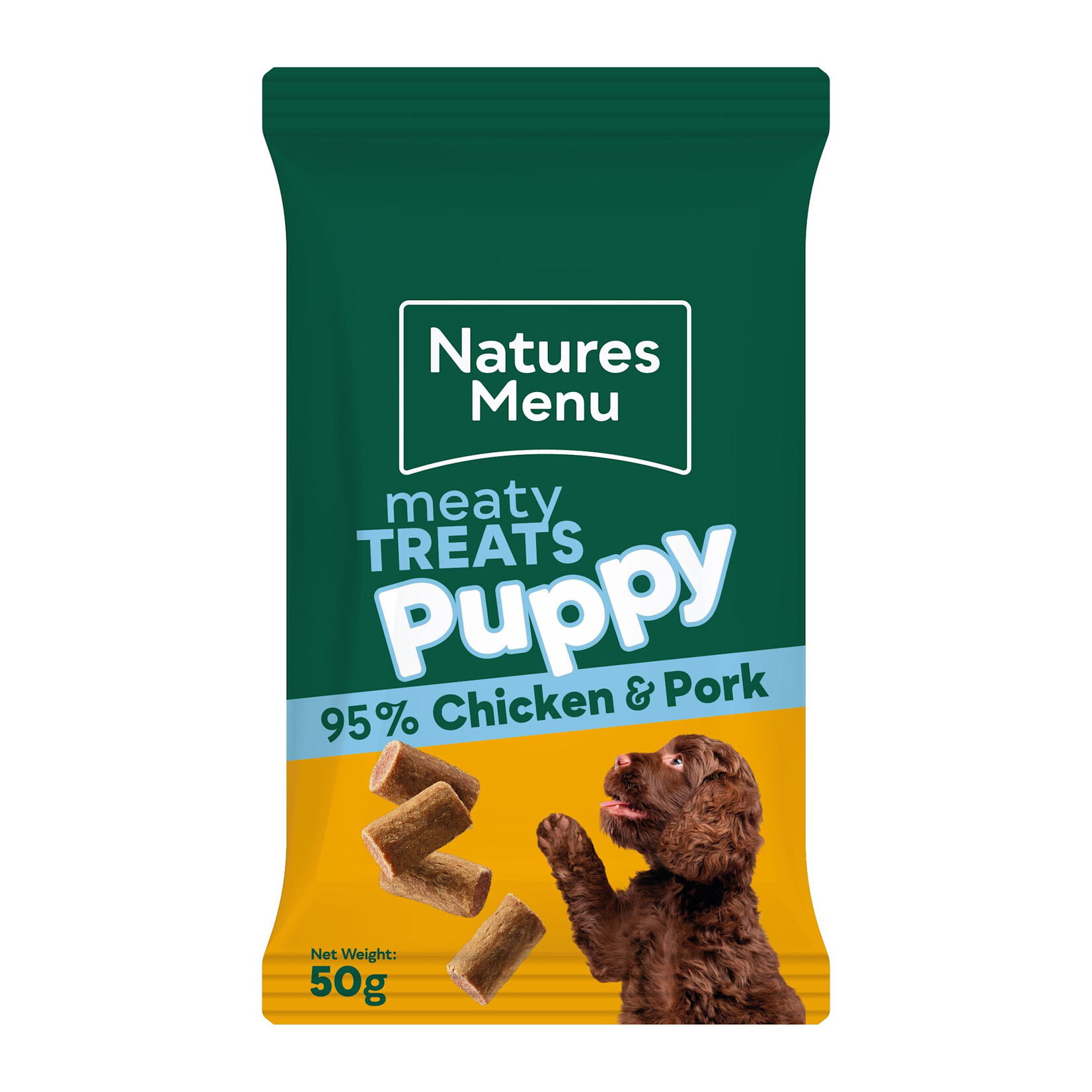 Natures Menu Puppy Meaty Treats Chicken & Pork, 50g