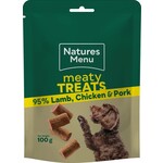 Natures Menu Adult Dog Meaty Treats Lamb, Chicken & Pork, 100g