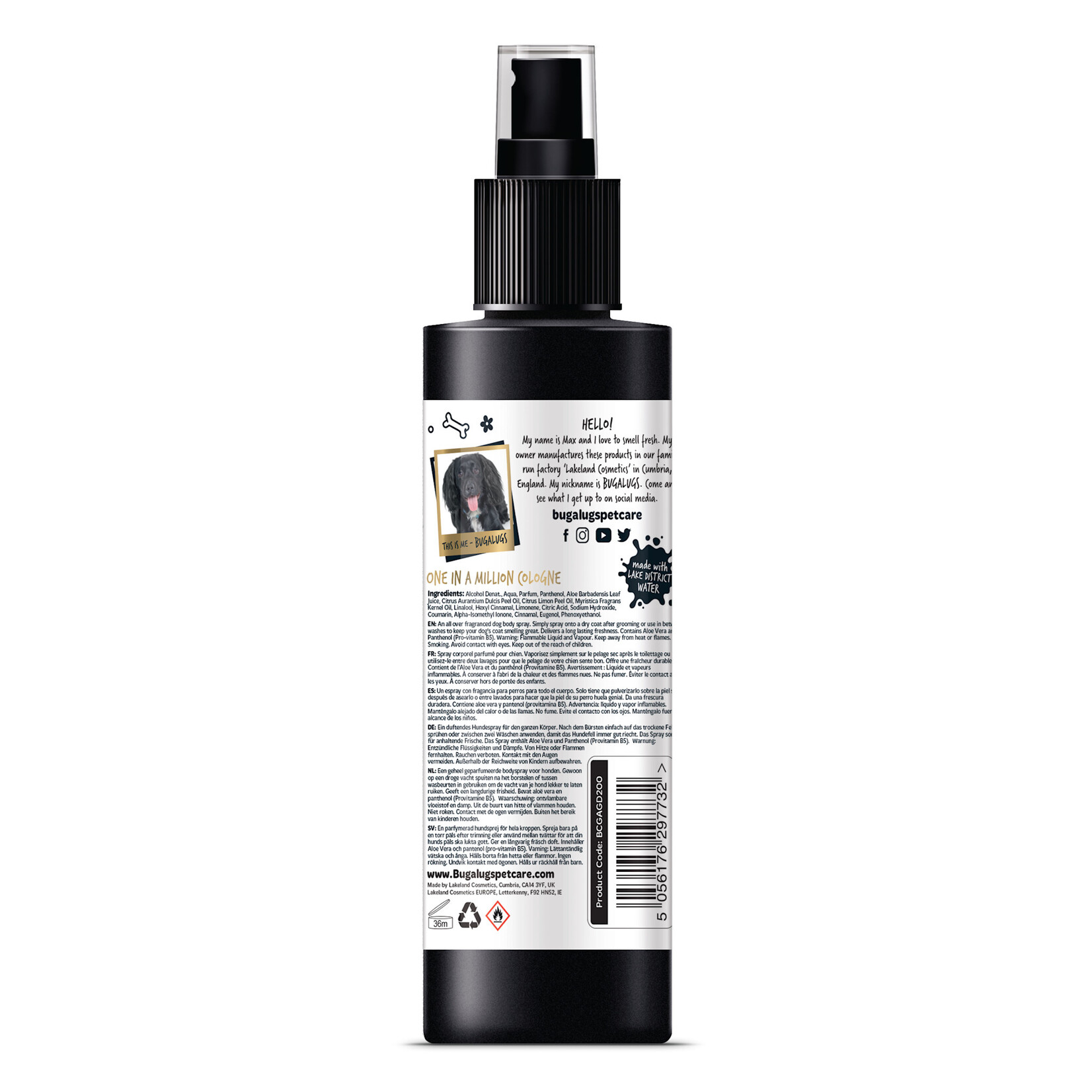 Bugalugs One in a Million Dog Cologne, 200ml