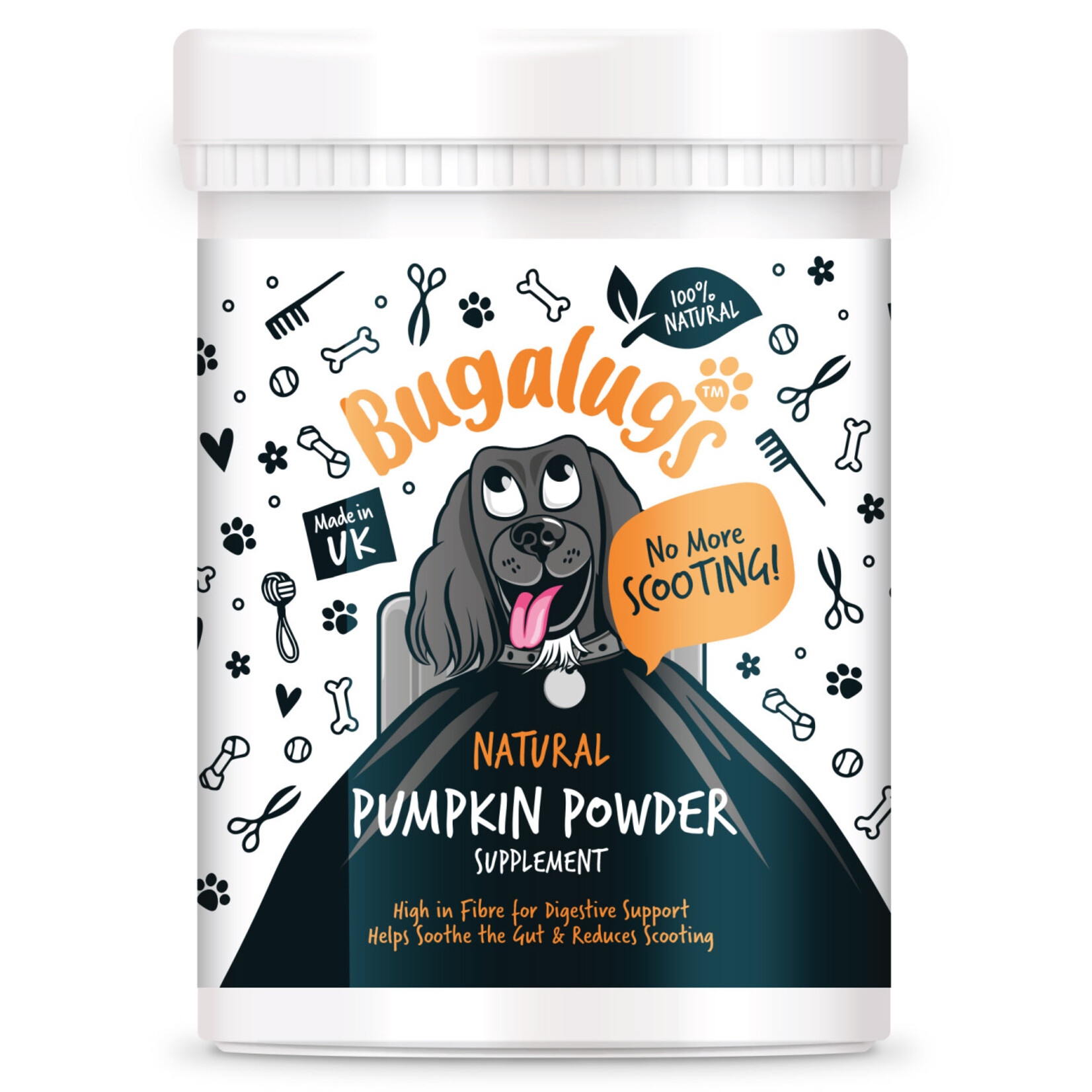 Bugalugs Pumpkin Powder Supplement for Dogs, 200g