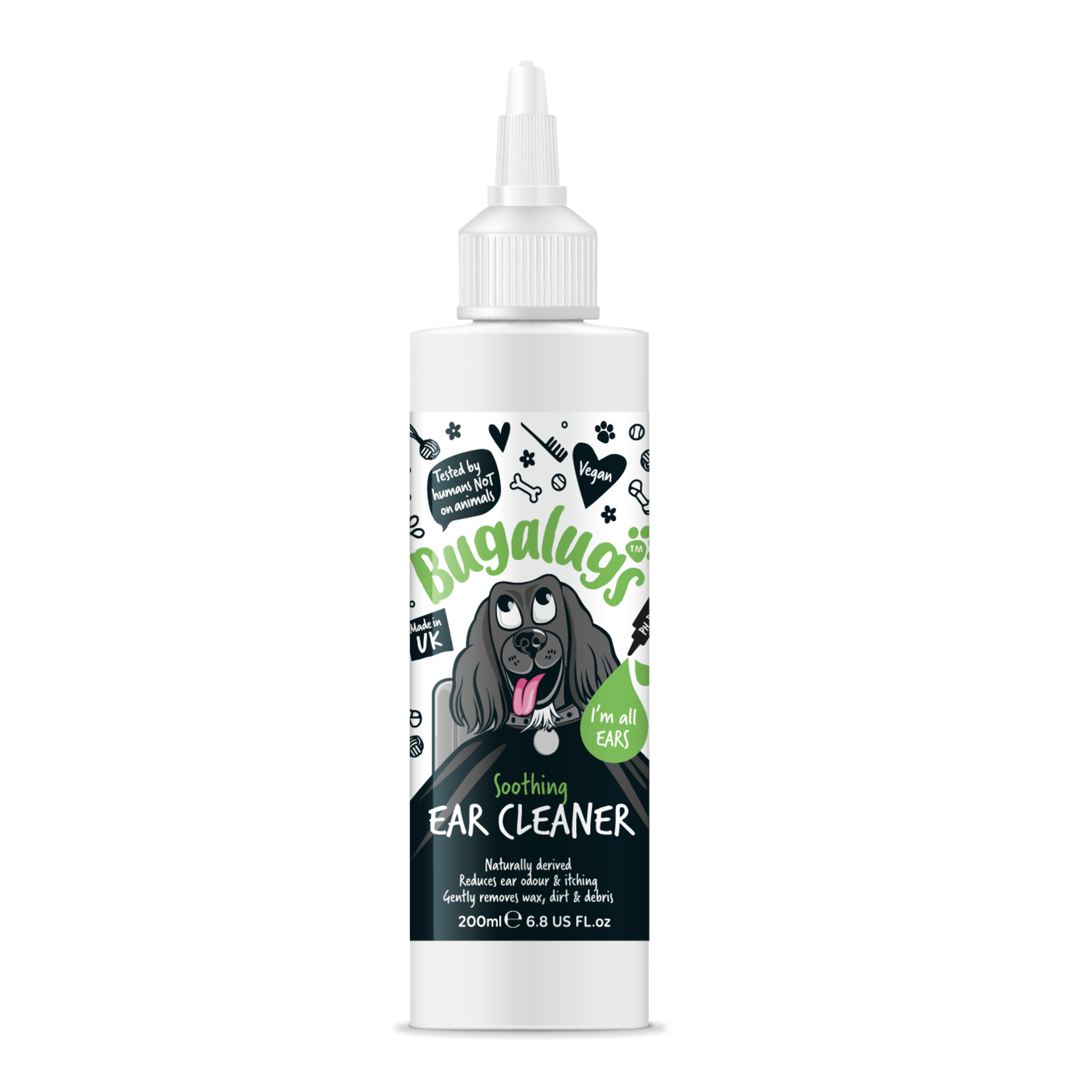Bugalugs Soothing Ear Cleaner Solution for Dogs, 200ml