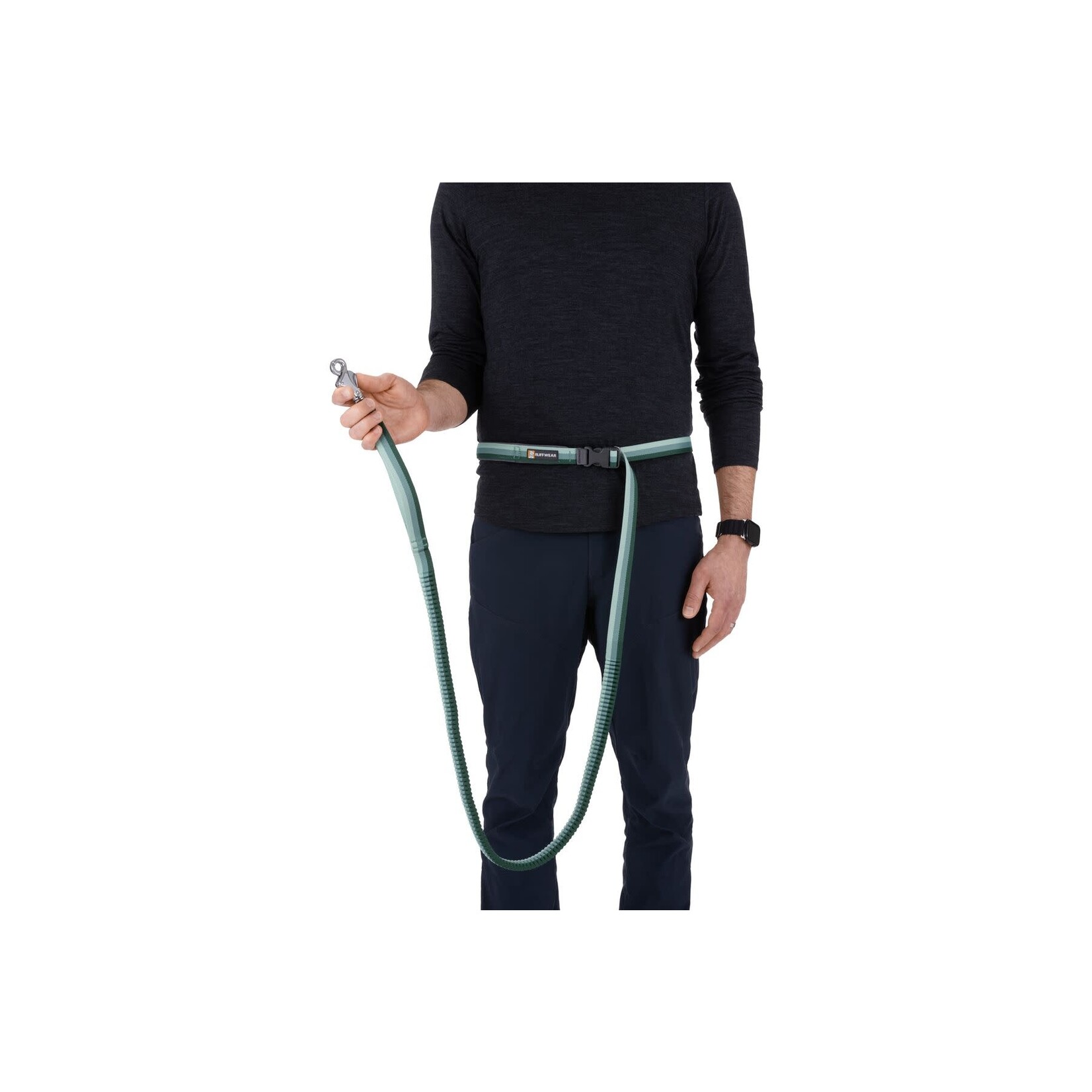 Ruffwear Roamer Bungee Hands-Free Dog Lead, River Rock Green