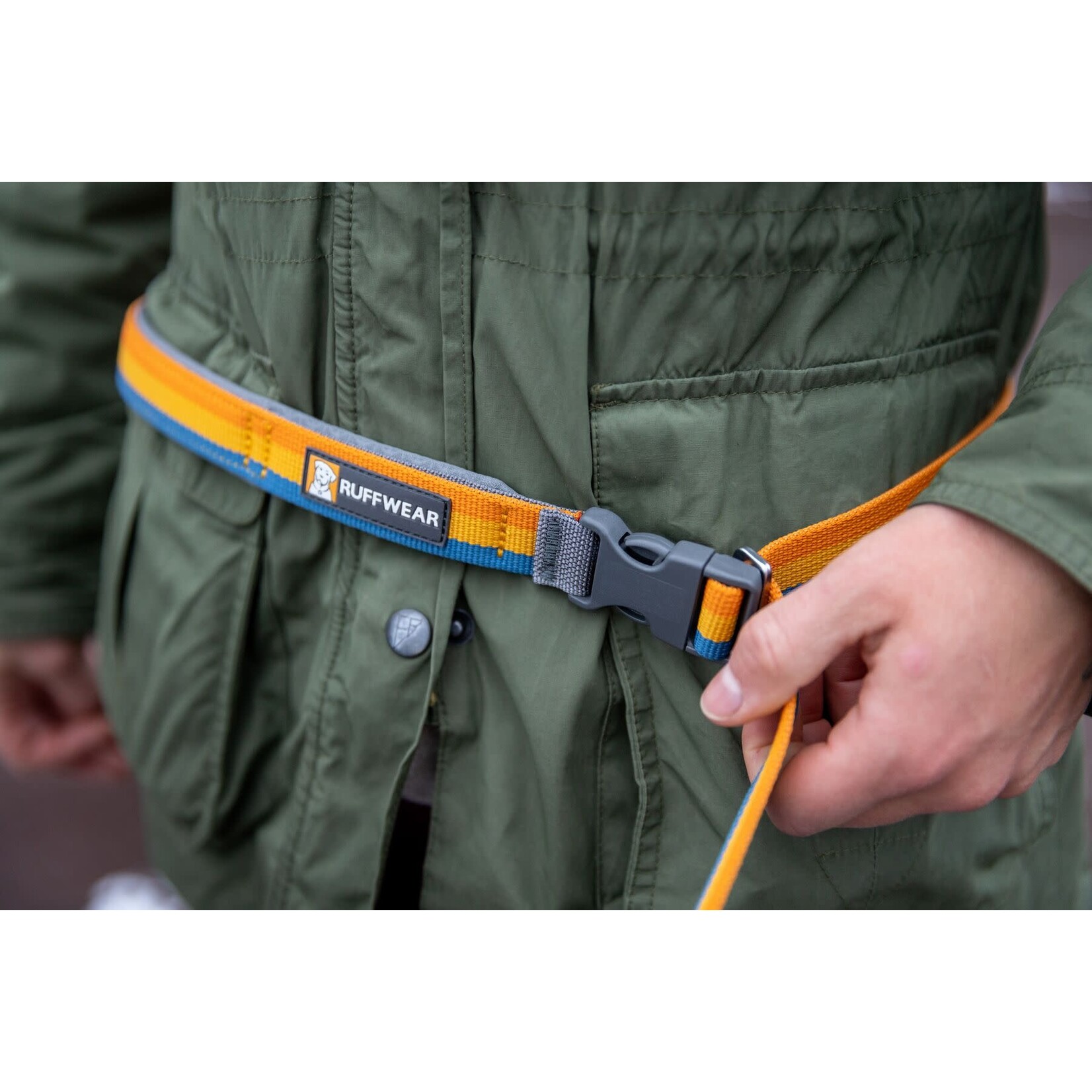 Ruffwear Roamer Bungee Hands-Free Dog Lead, Yellow Snow