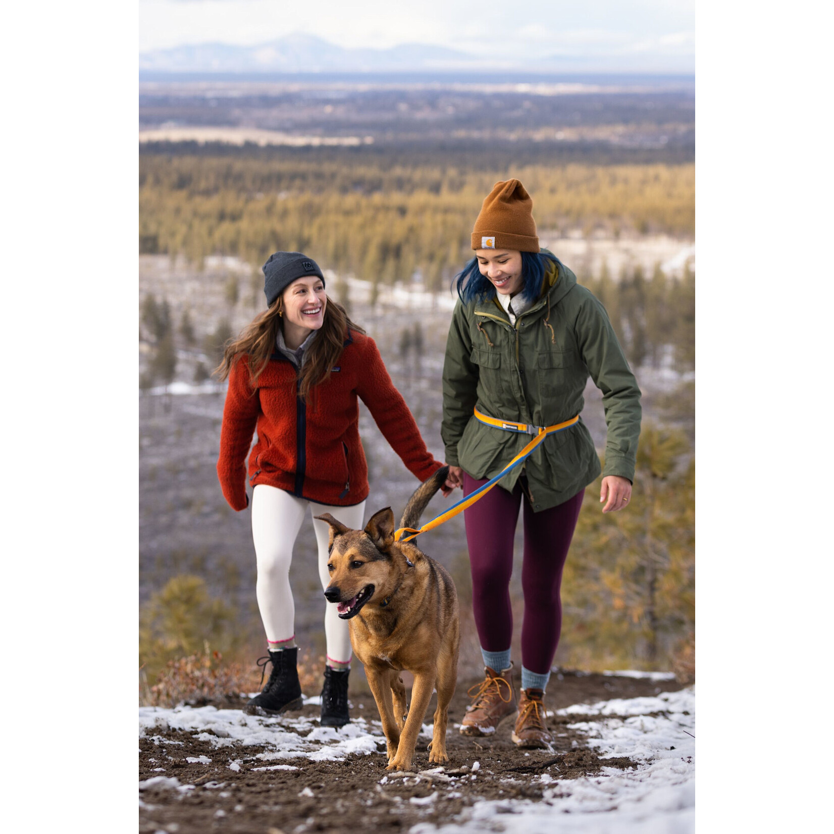 Ruffwear Roamer Bungee Hands-Free Dog Lead, Yellow Snow