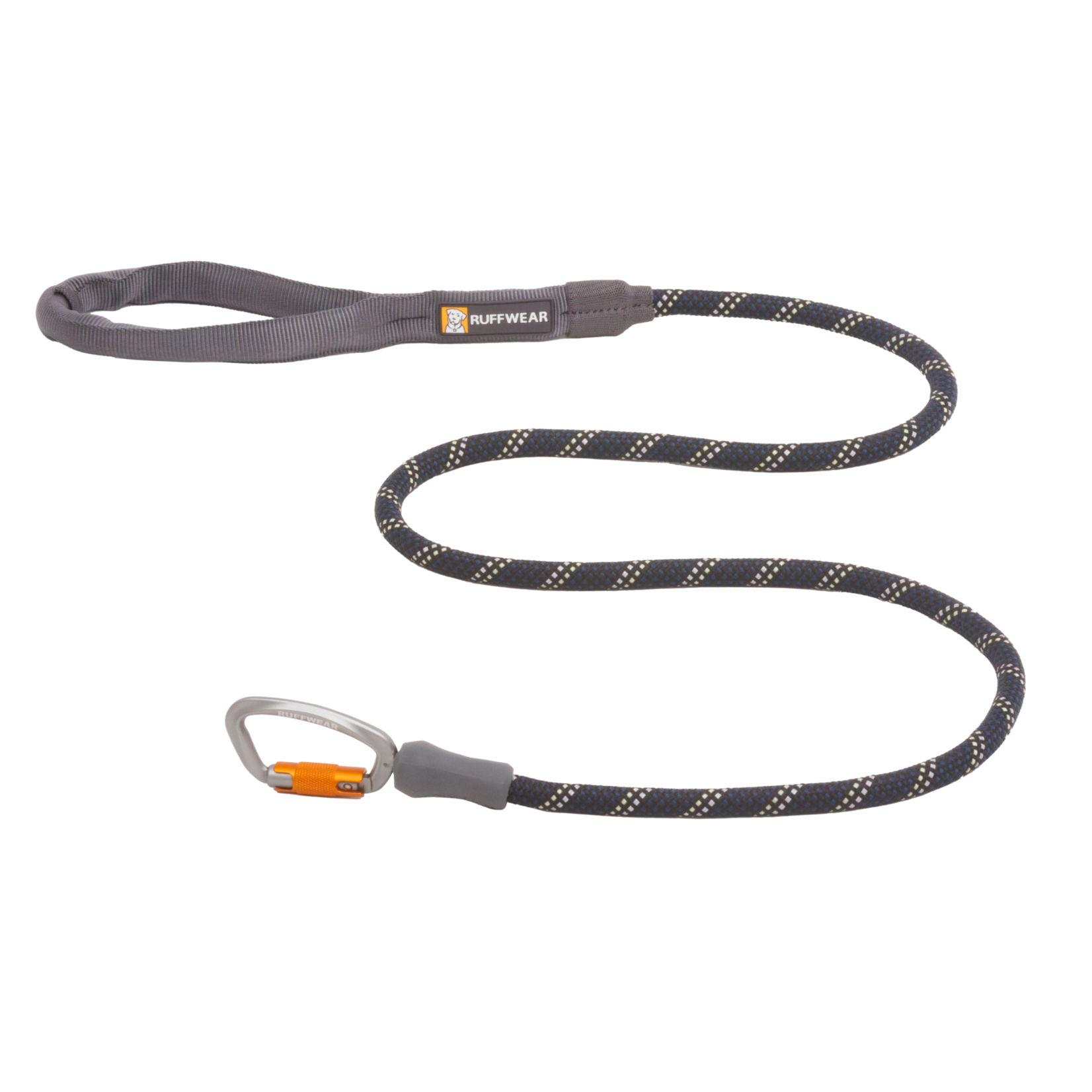 Ruffwear Knot-a-Leash Rope Dog Lead with Carabiner, Obsidian Black