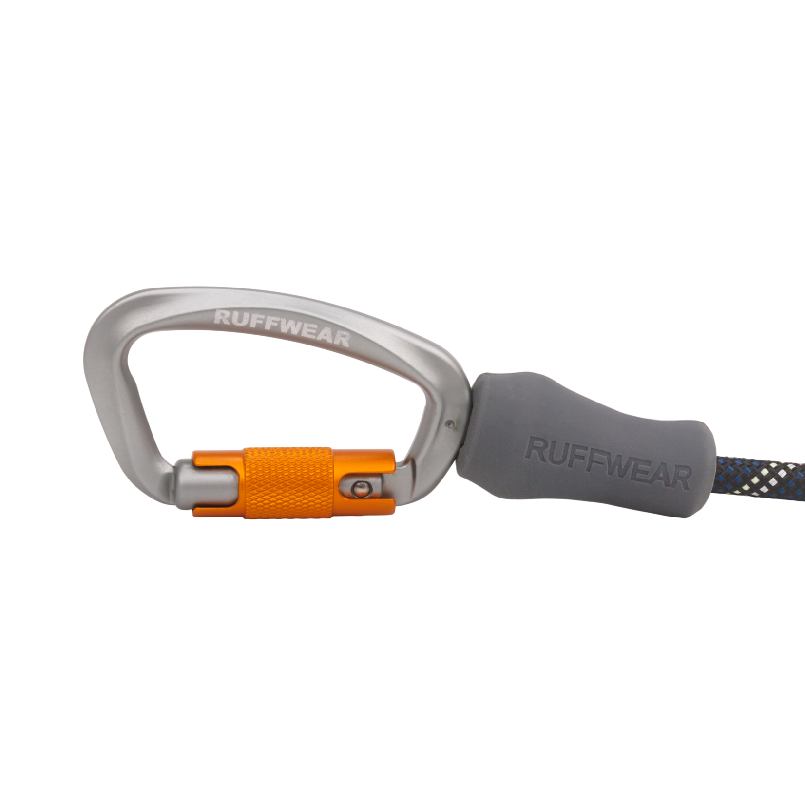 Ruffwear Knot-a-Leash Rope Dog Lead with Carabiner, Obsidian Black