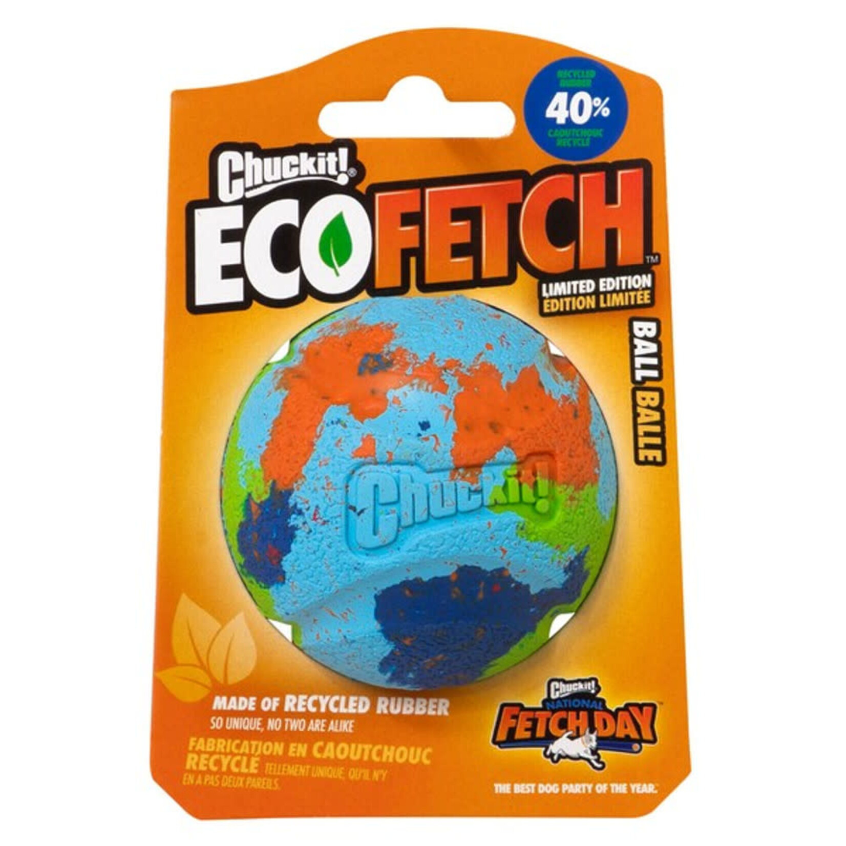 Chuckit! Eco Fetch Limited Edition Recycled Rubber Dog Ball Toy