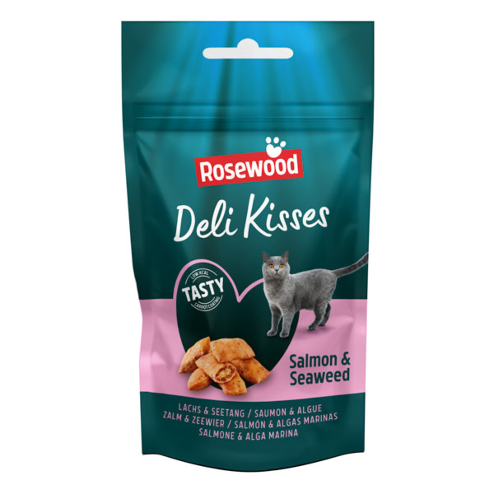 Rosewood Deli Kisses Salmon & Seaweed Cat Treats, 60g