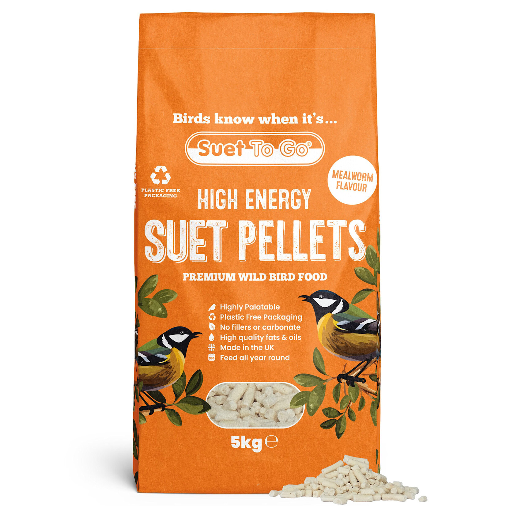 Suet Pellets in Plastic Free Bag 5kg