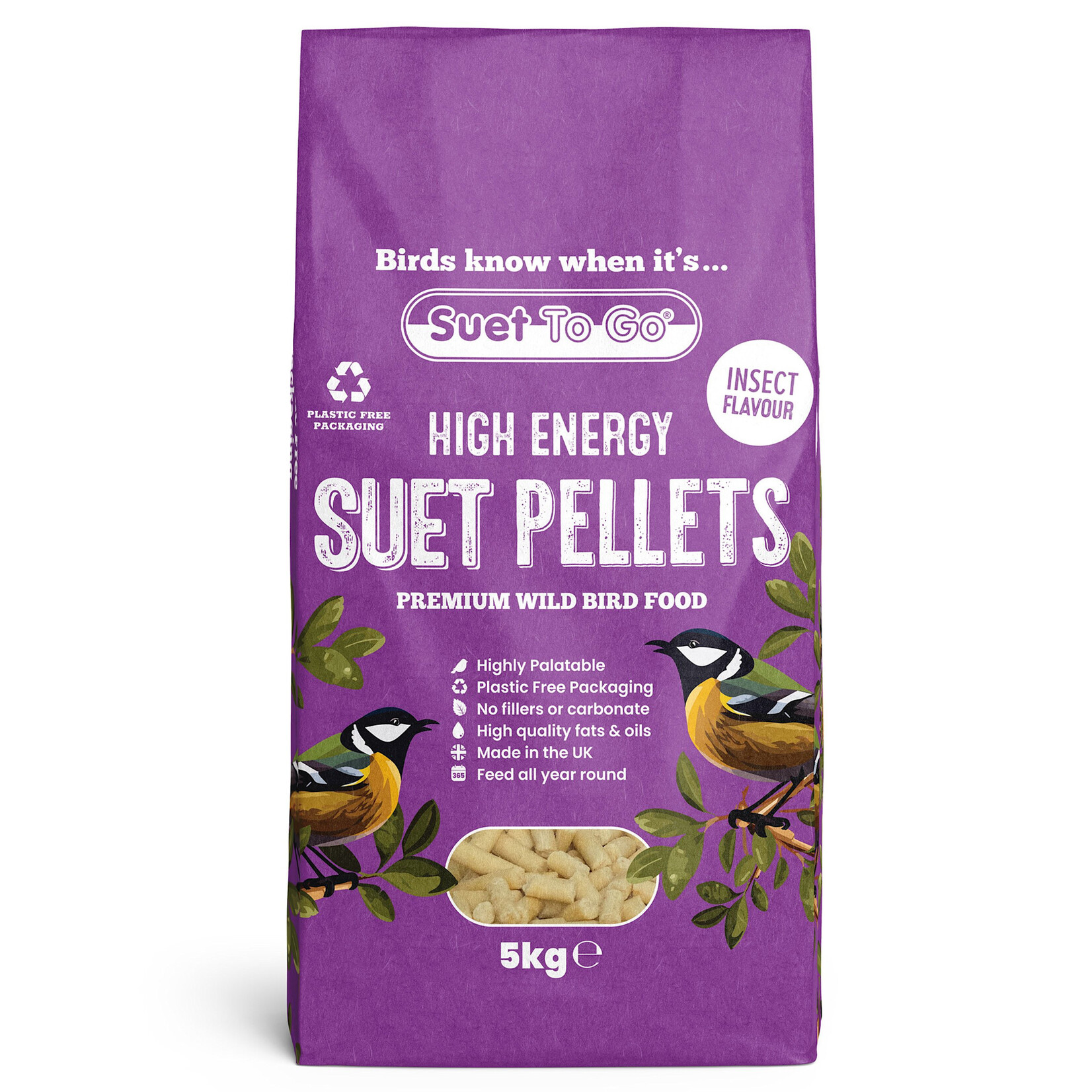 Suet Pellets in Plastic Free Bag 5kg
