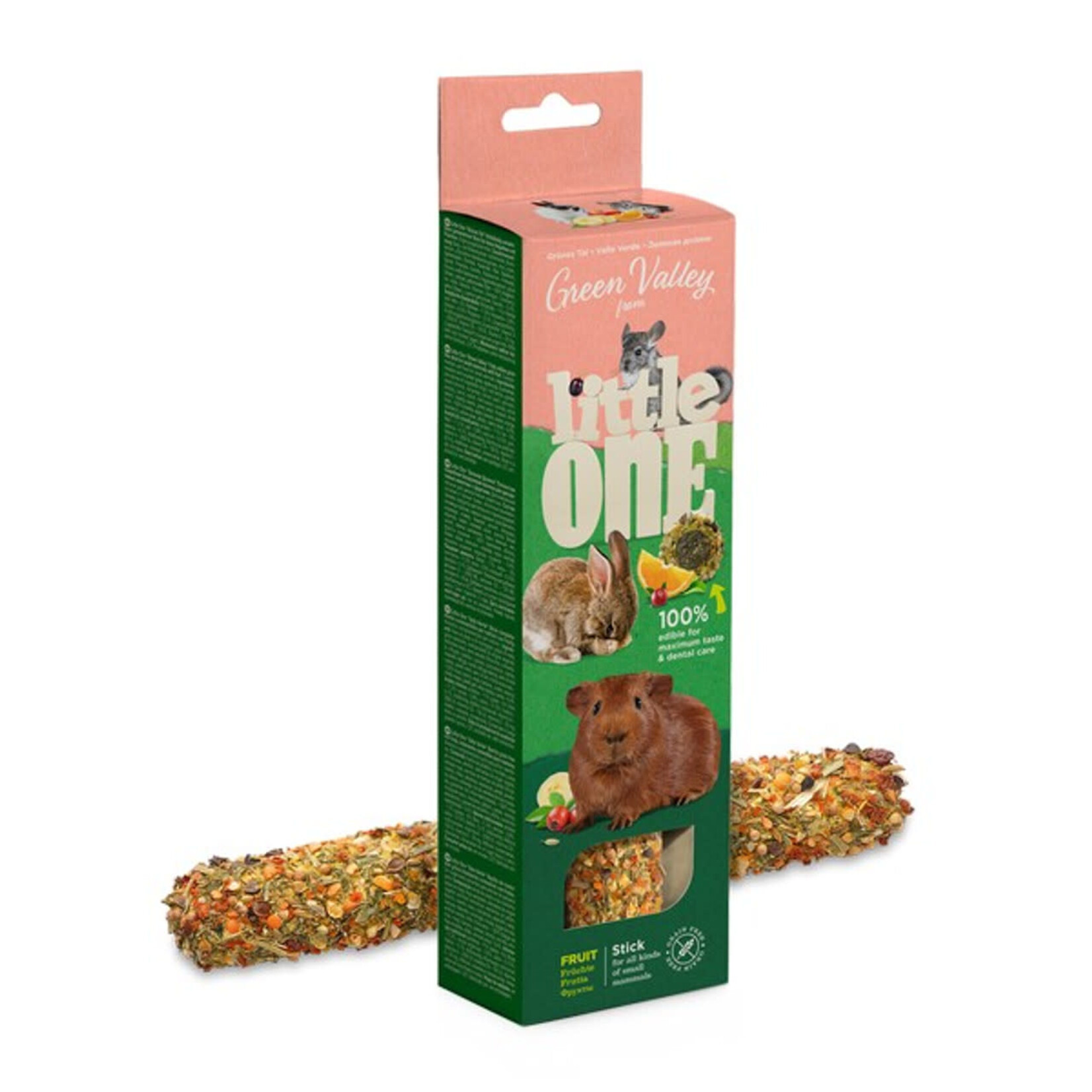 Little One Grainfree Stick with Fruits Small Animal Treats, 180g