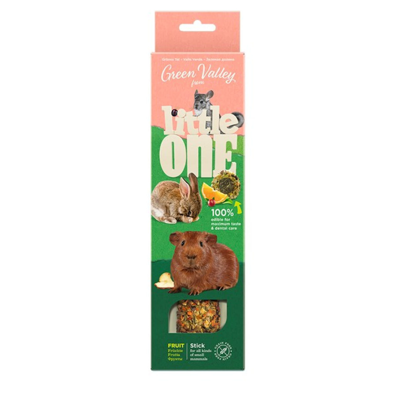 Little One Grainfree Stick with Fruits Small Animal Treats, 180g