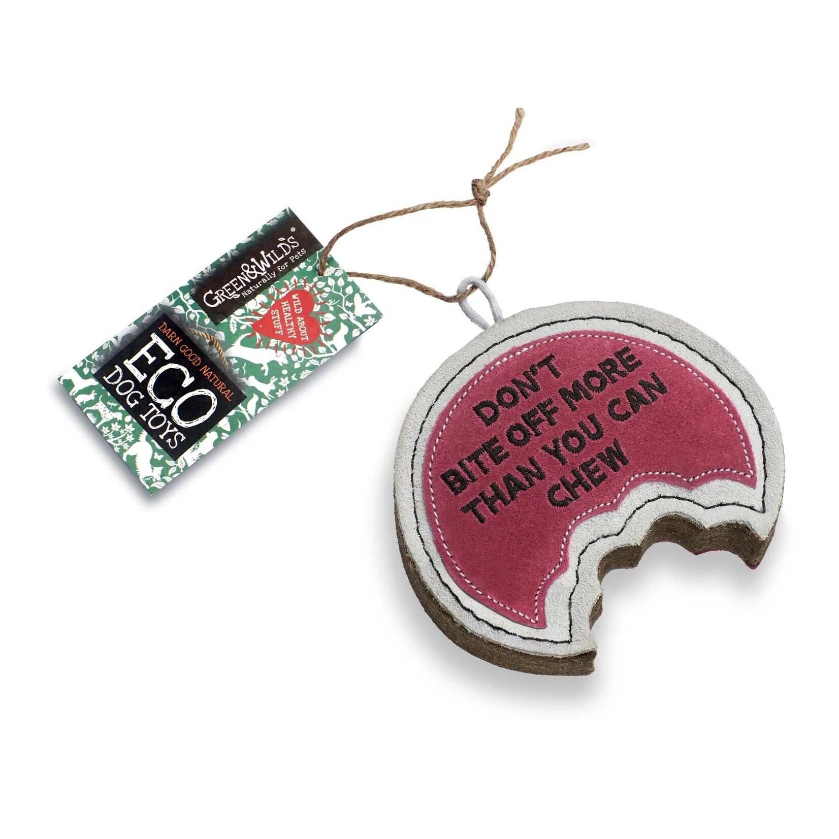 Green and Wild's Don't Bite Off More Than You Can Chew Eco Dog Toy