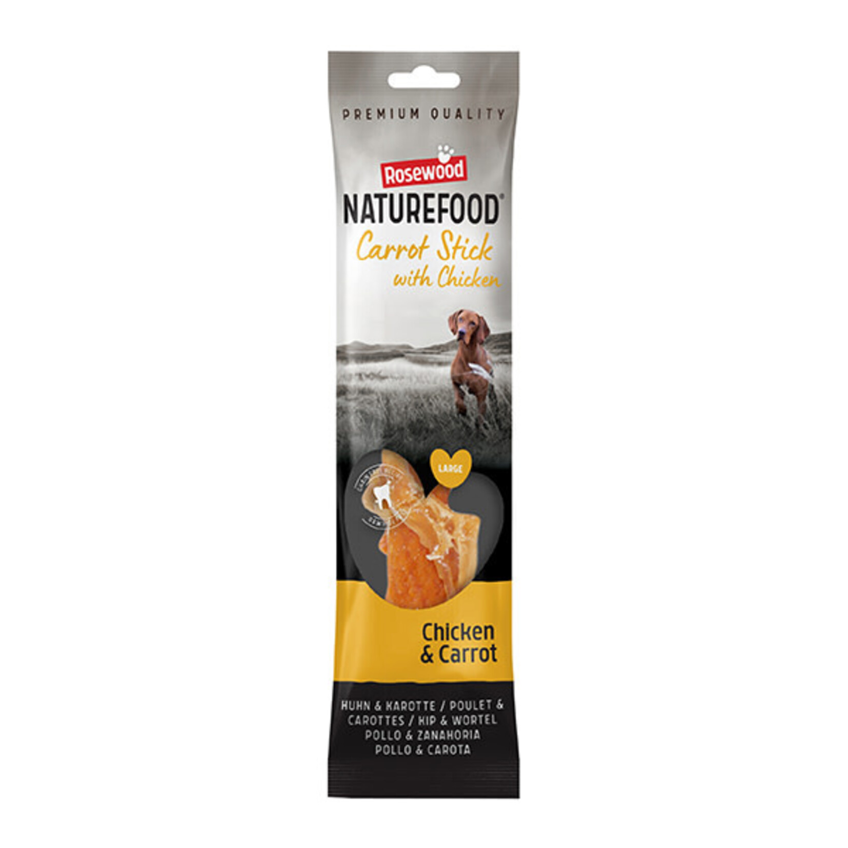 Rosewood Naturefood Carrot Stick with Chicken Dog Treat, Large 70g