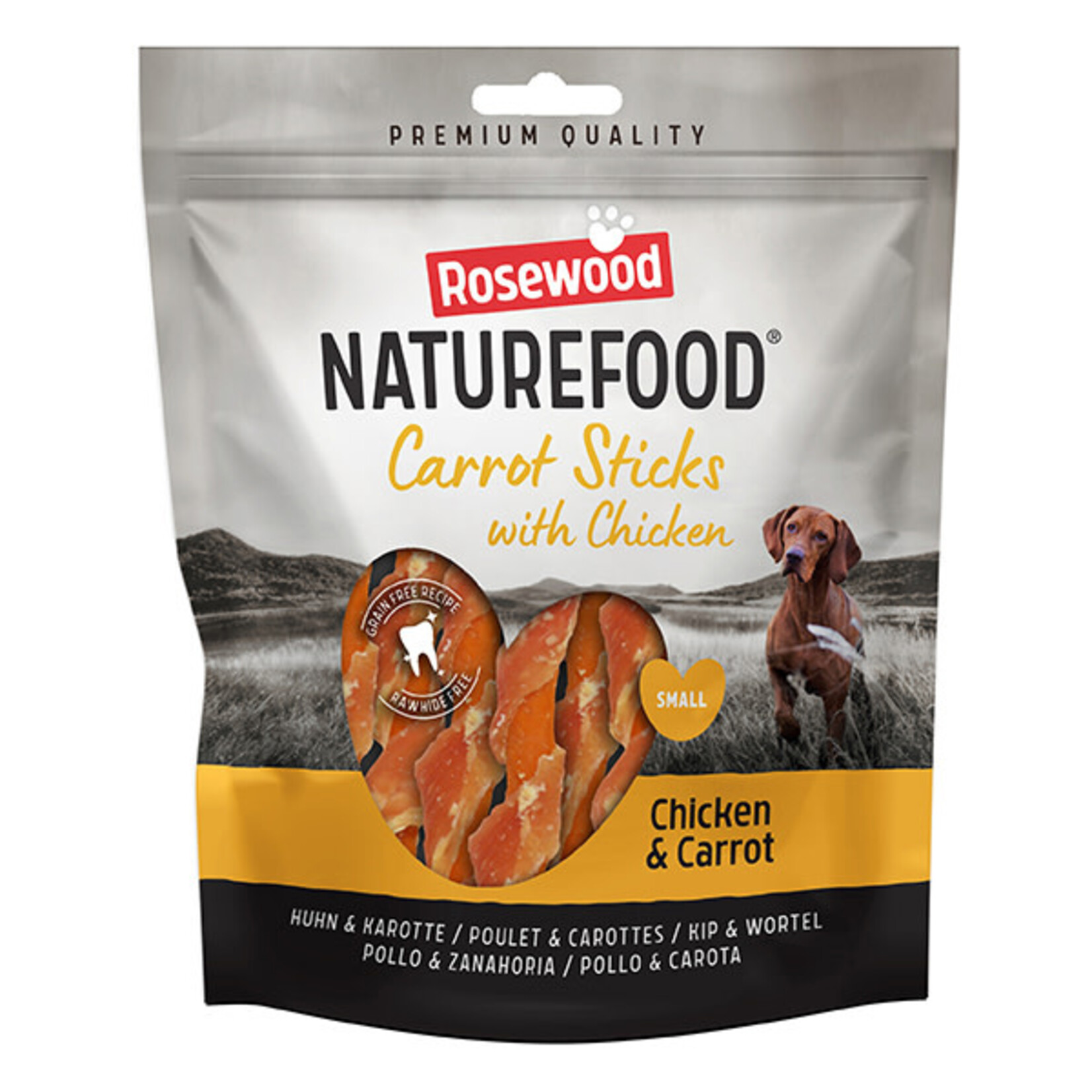 Rosewood Naturefood Carrot Sticks with Chicken Dog Treats Value Pack, Small 320g