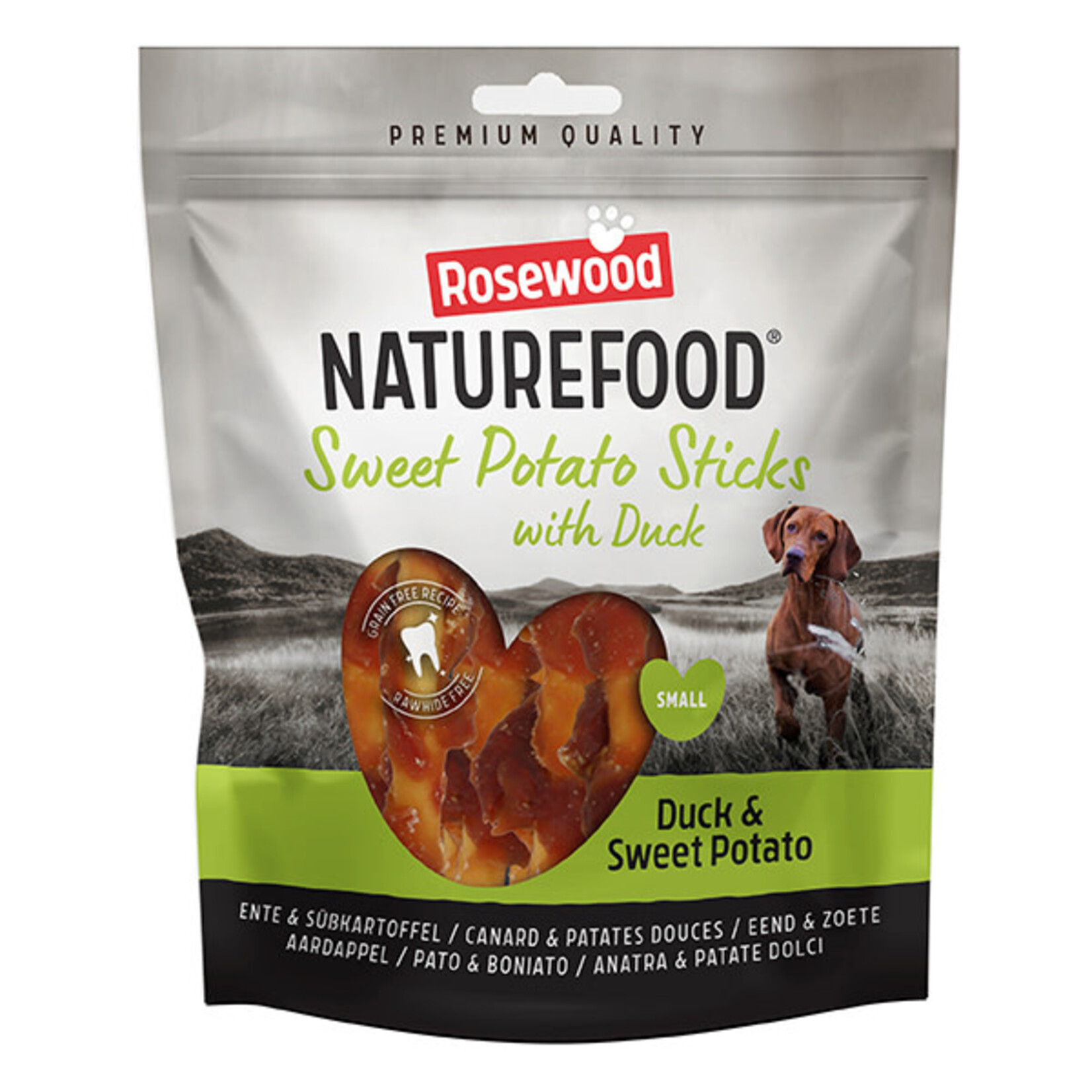 Rosewood Naturefood Sweet Potato Sticks with Duck Dog Treats Value Pack, Small 320g