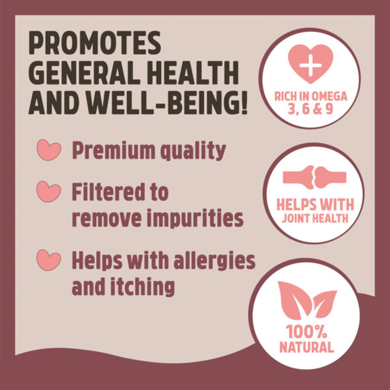 Rosewood Salmon Oil for Dogs & Cats, 500ml